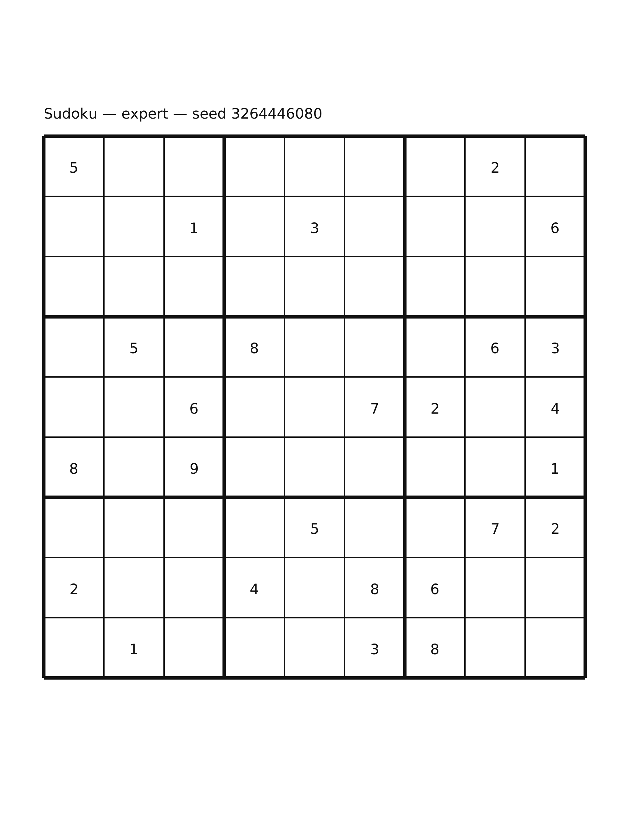 Sudoku — expert #17