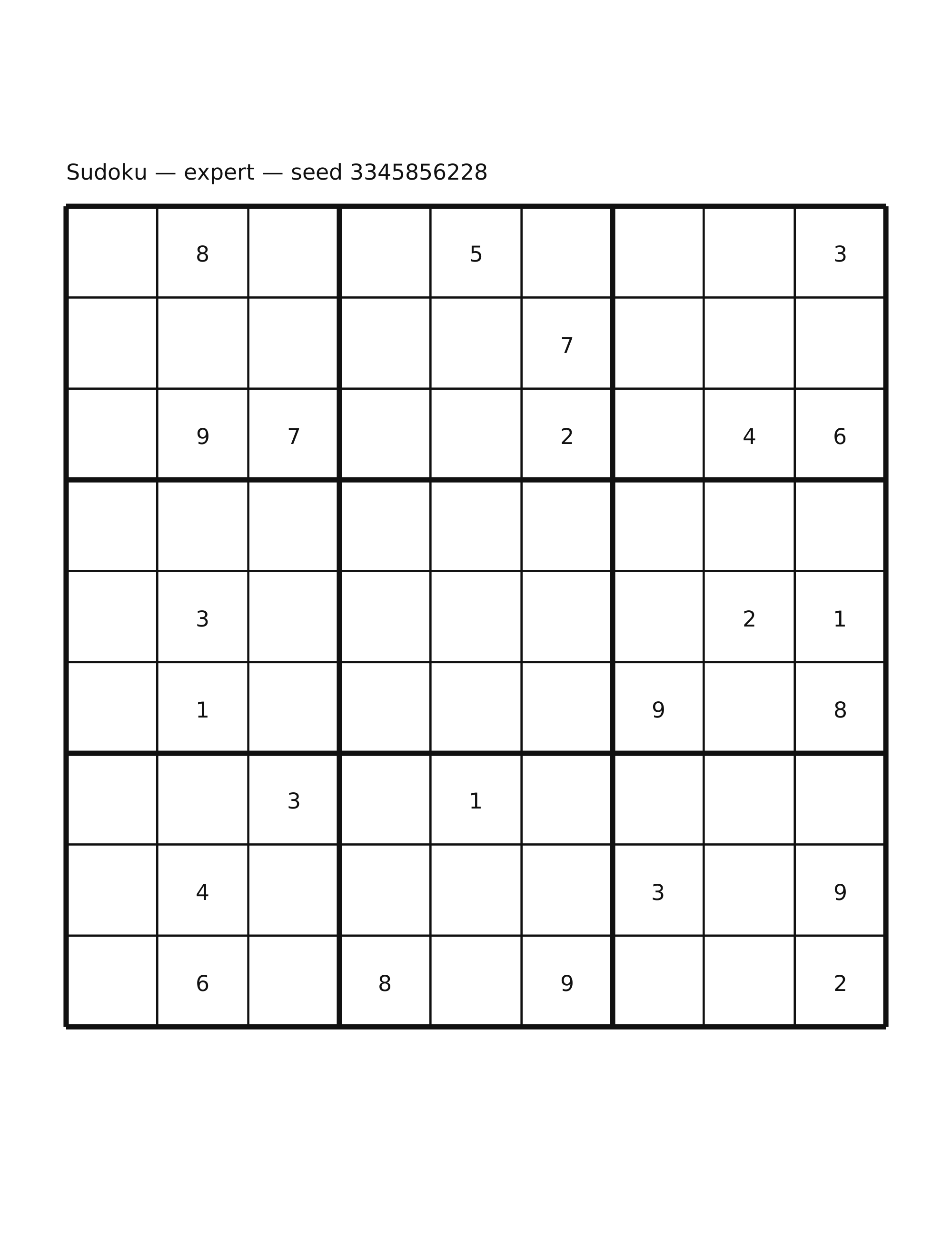 Sudoku — expert #12