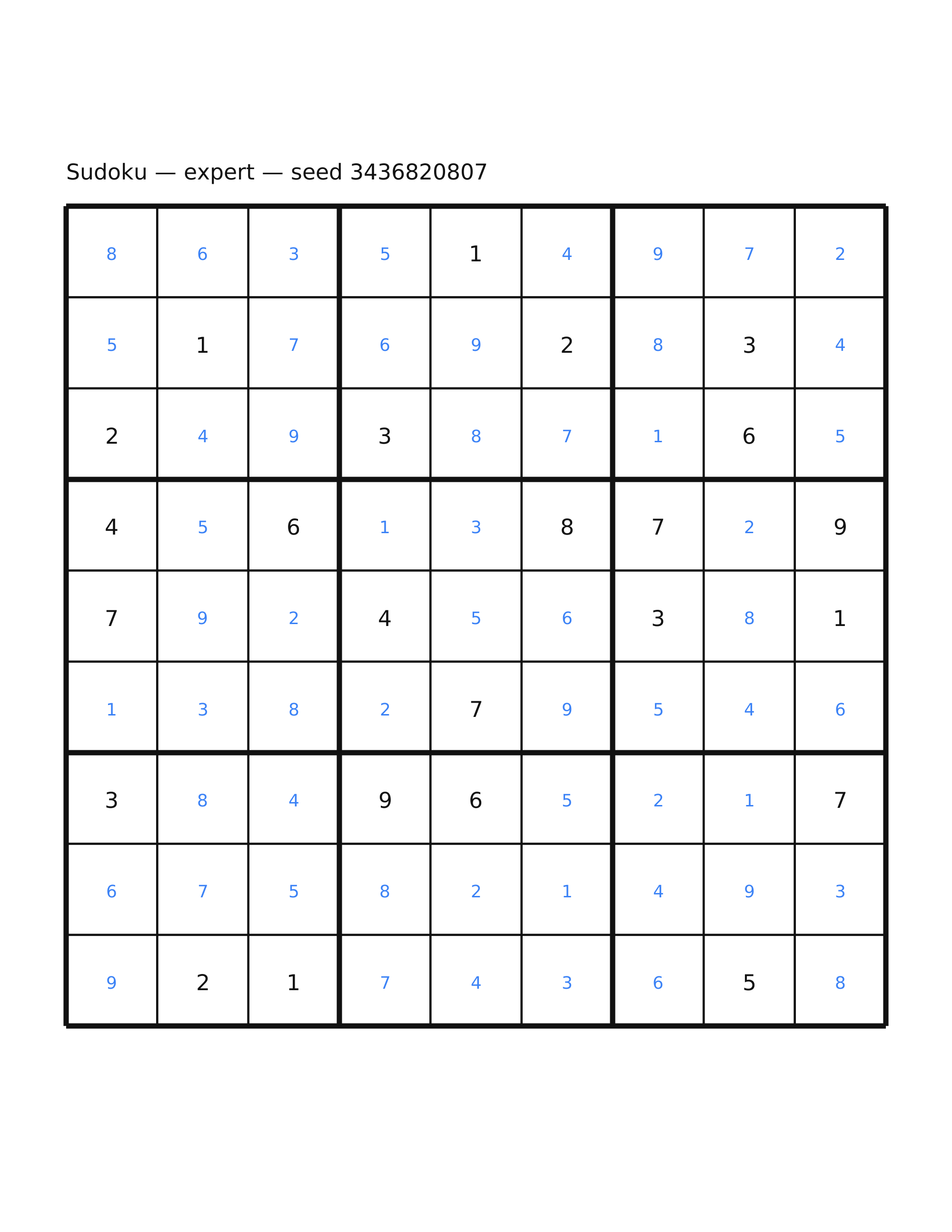 Sudoku — expert #23 — solution