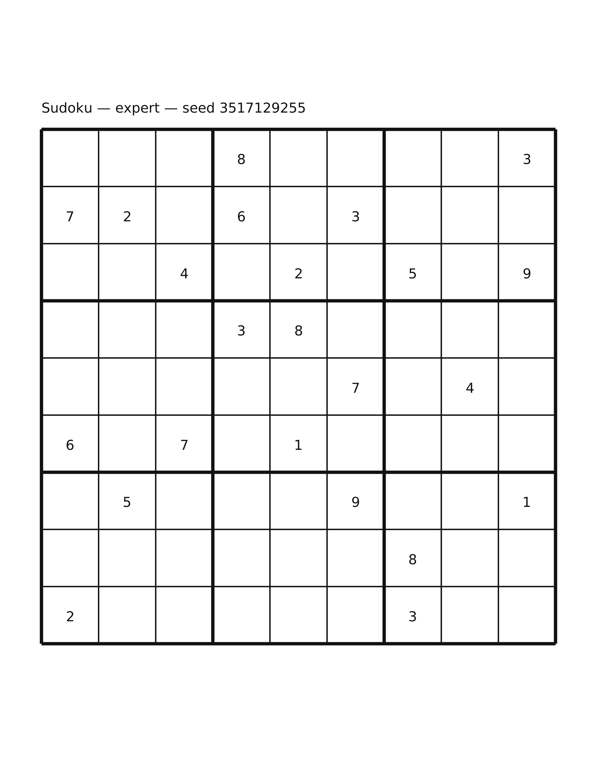 Sudoku — expert #55