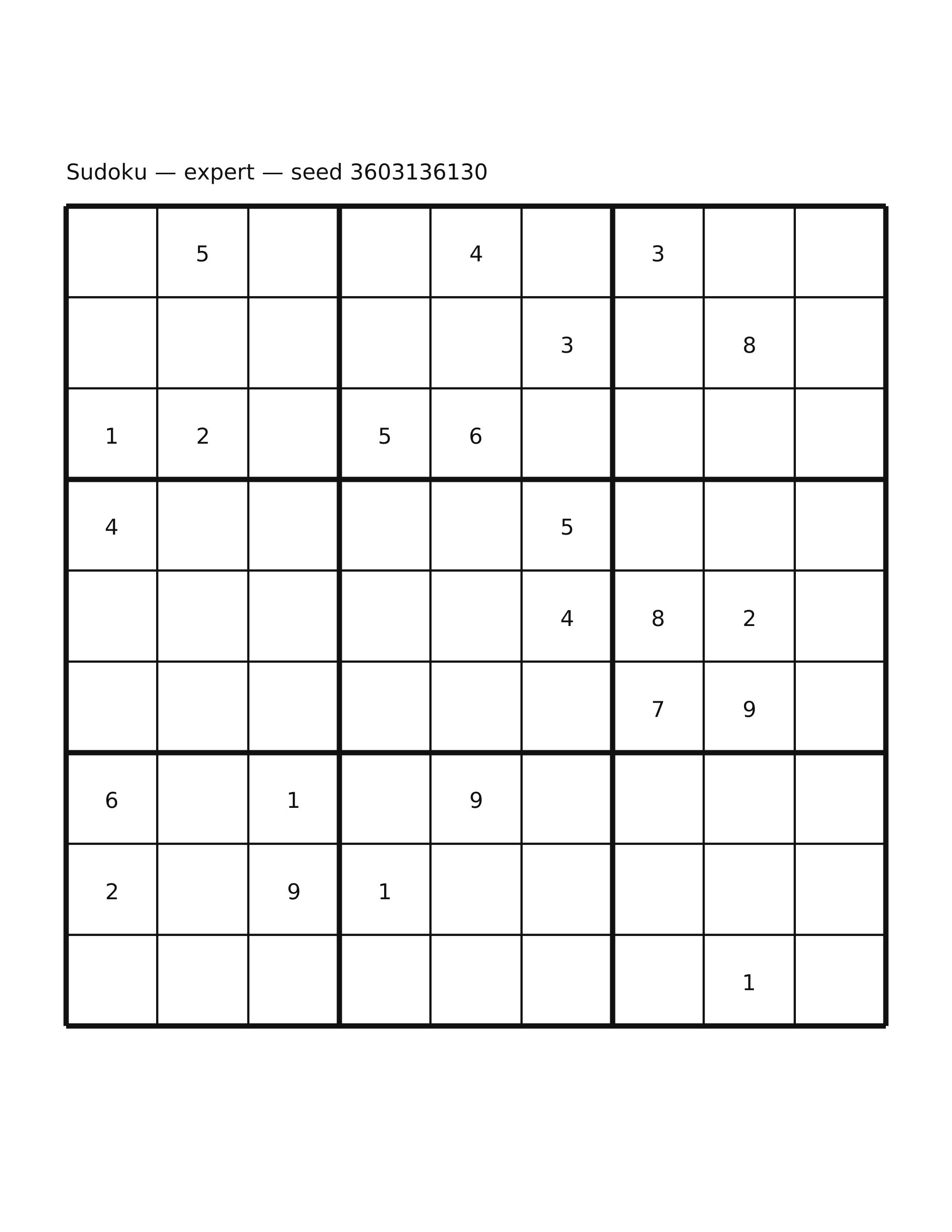 Sudoku — expert #55