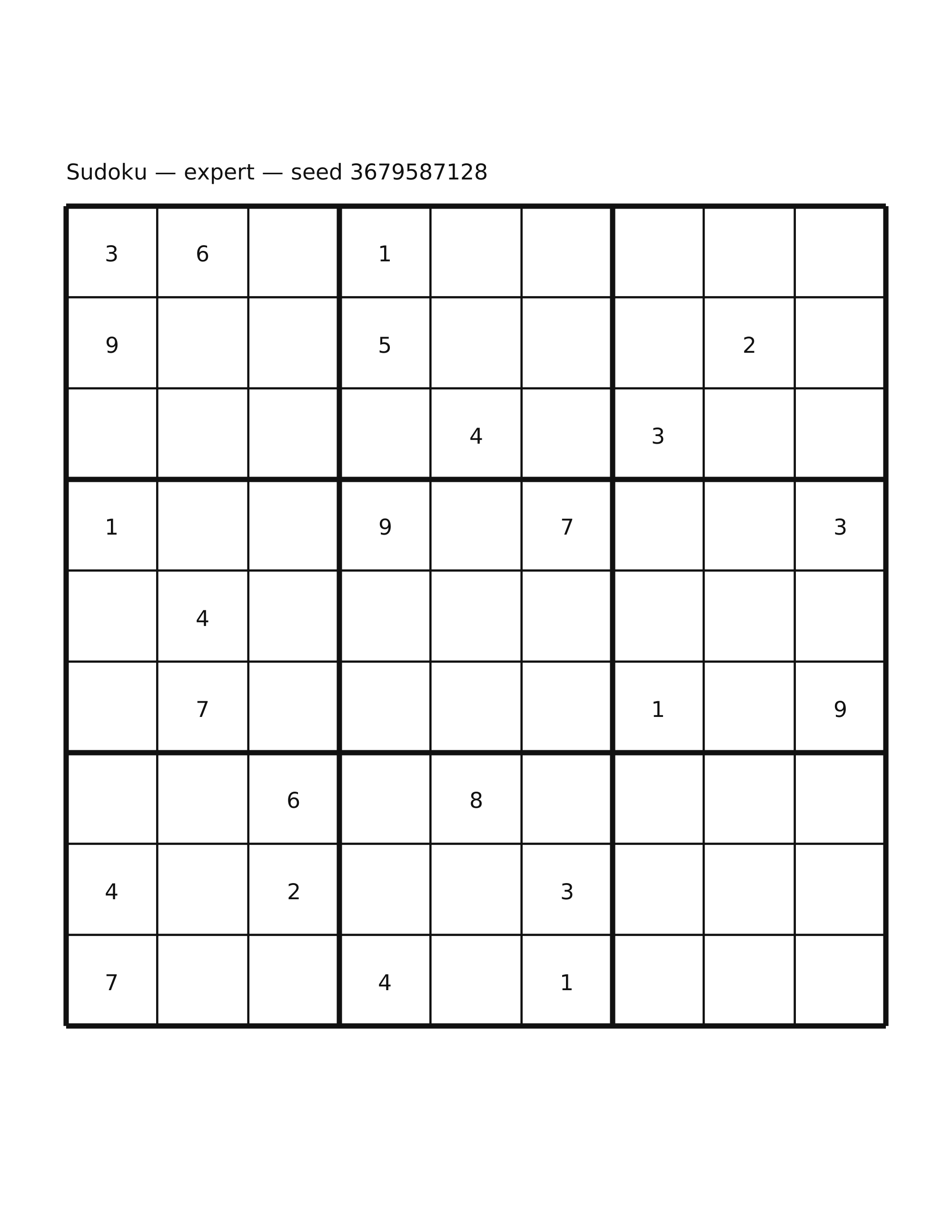 Sudoku — expert #59