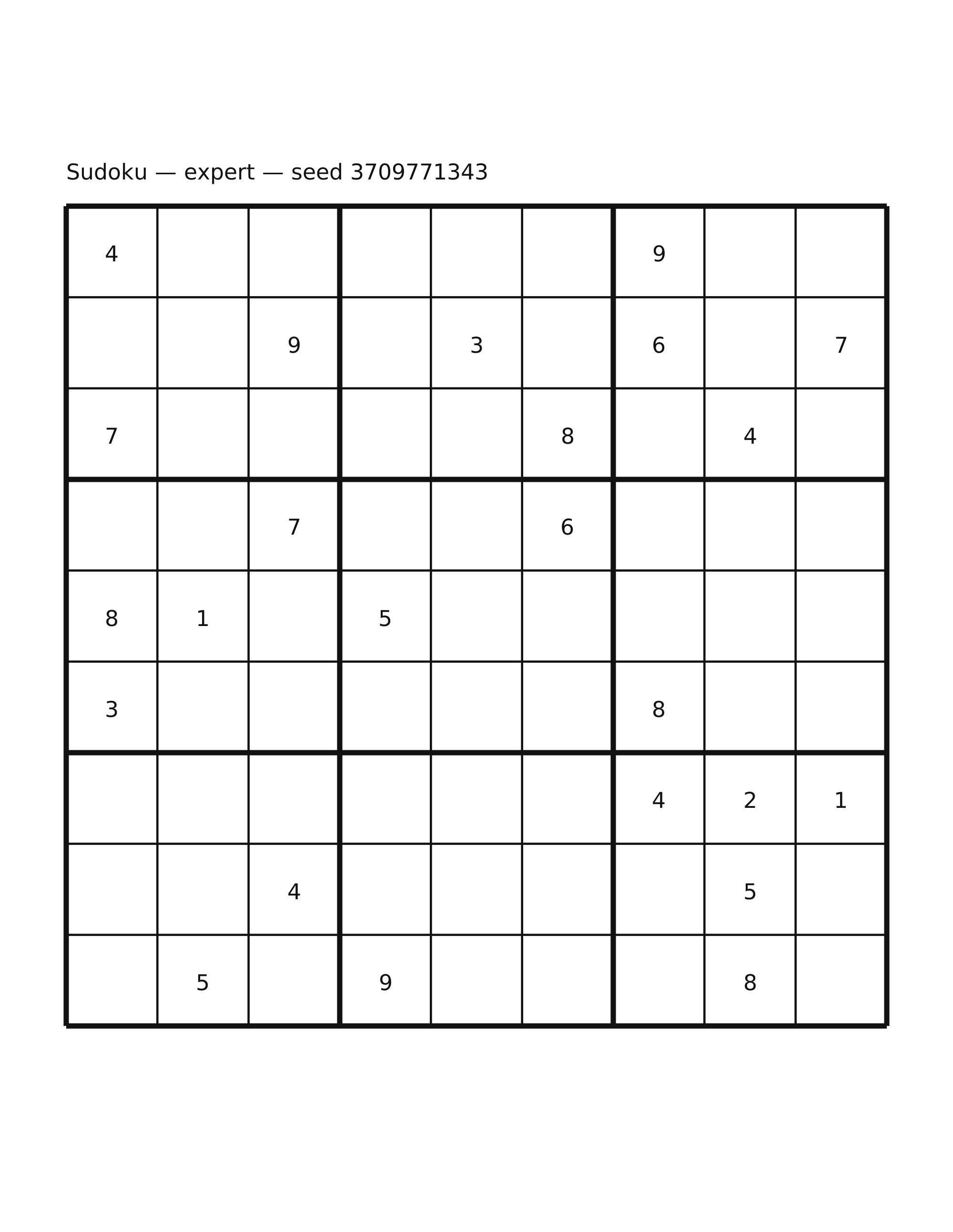 Sudoku — expert #15