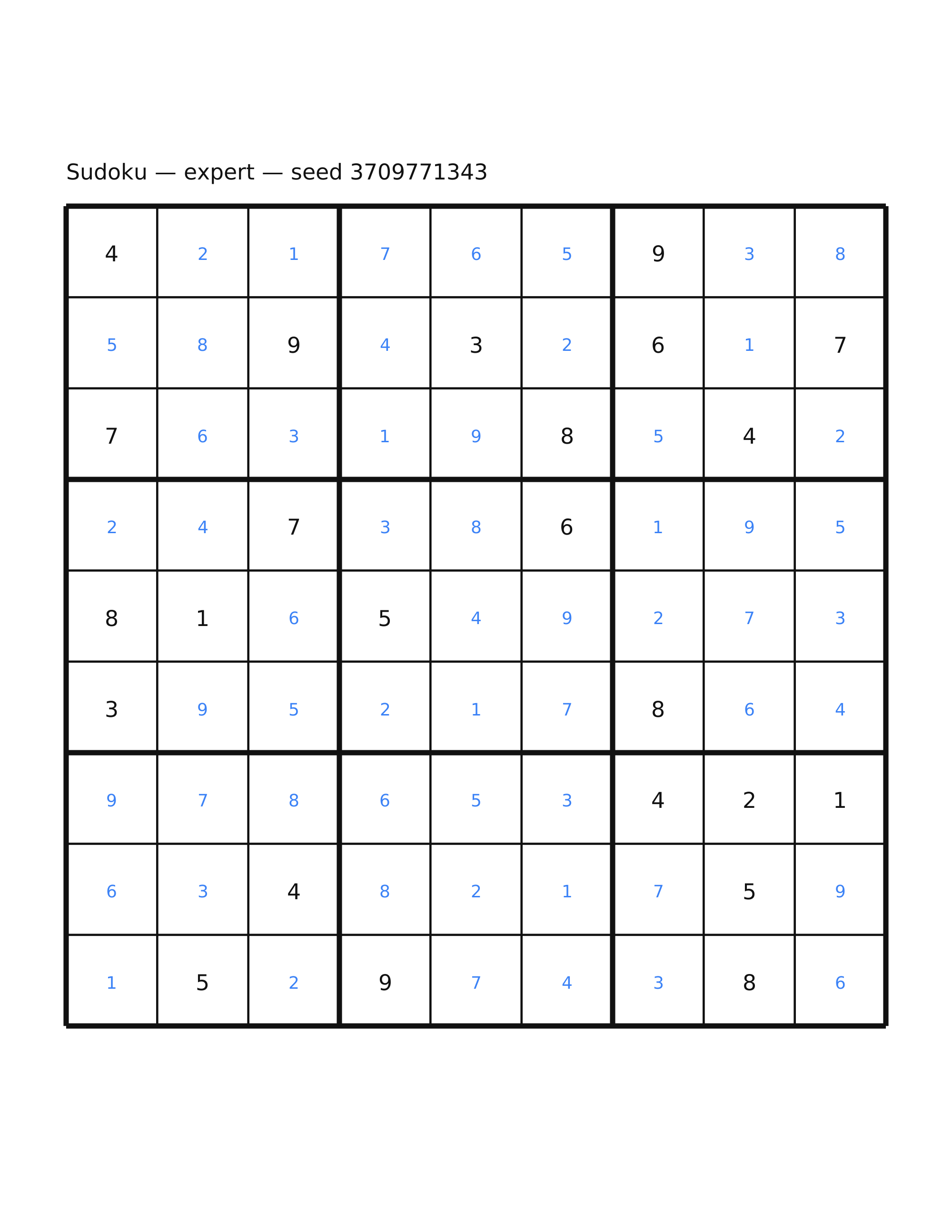 Sudoku — expert #15 — solution