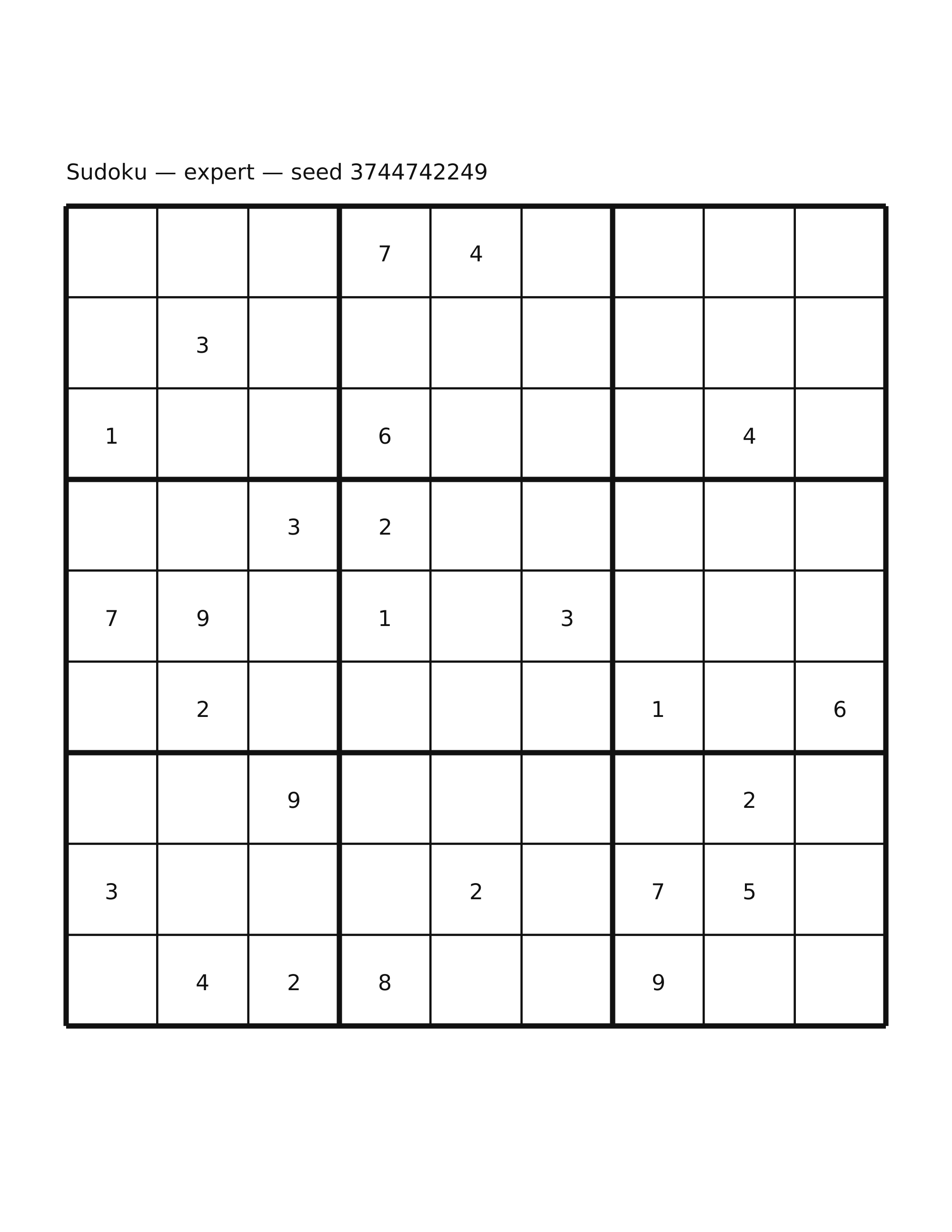 Sudoku — expert #25