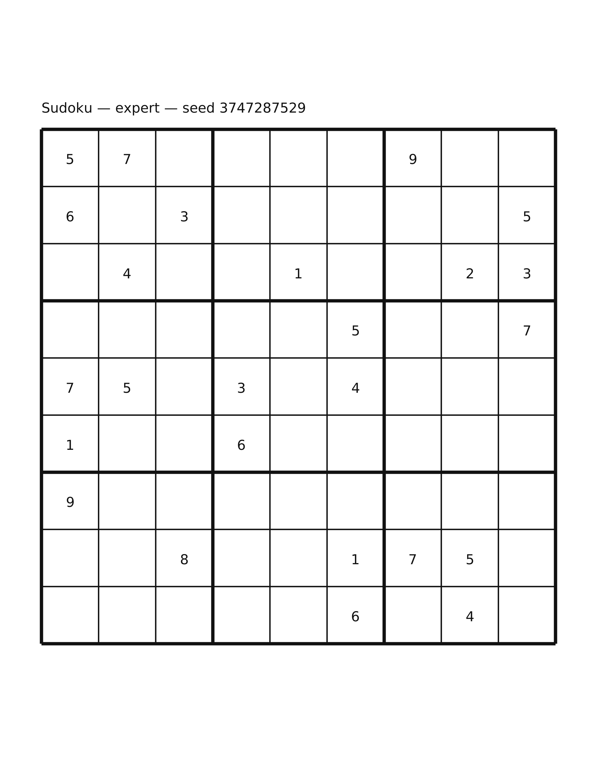 Sudoku — expert #31