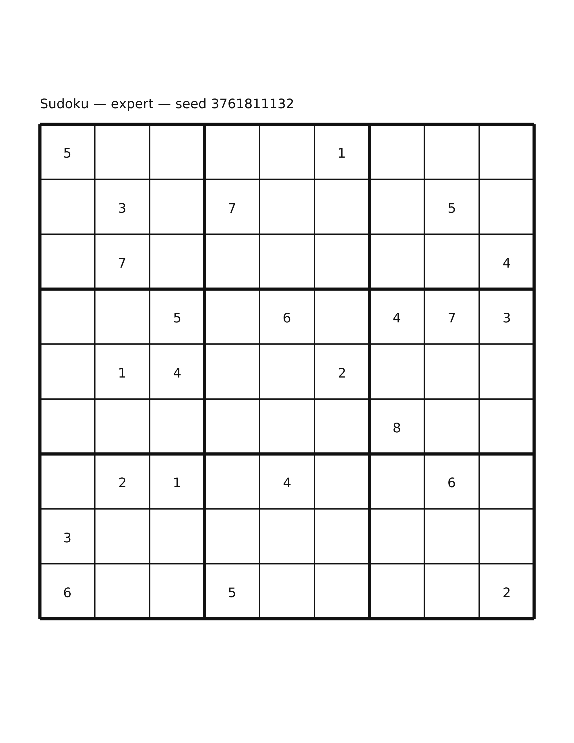 Sudoku — expert #54