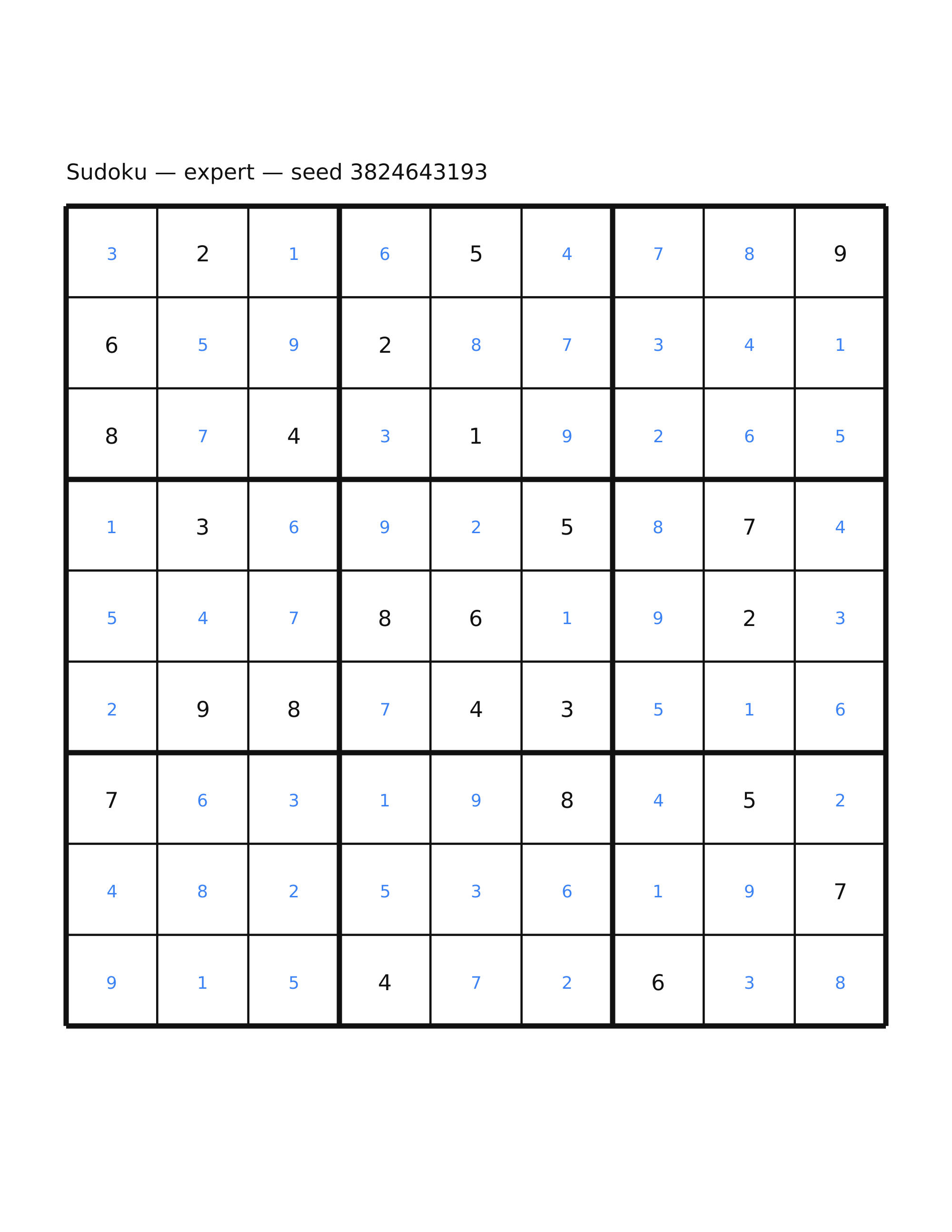 Sudoku — expert #34 — solution