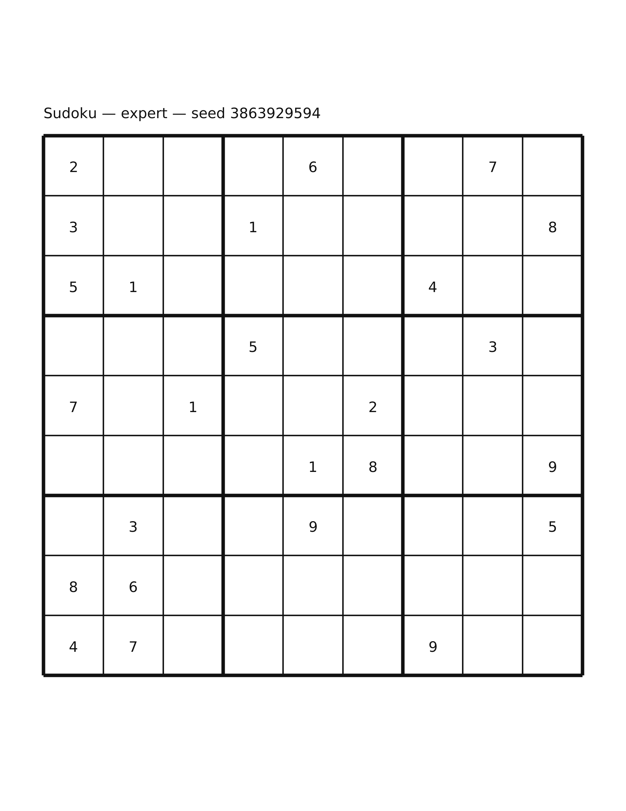 Sudoku — expert #66