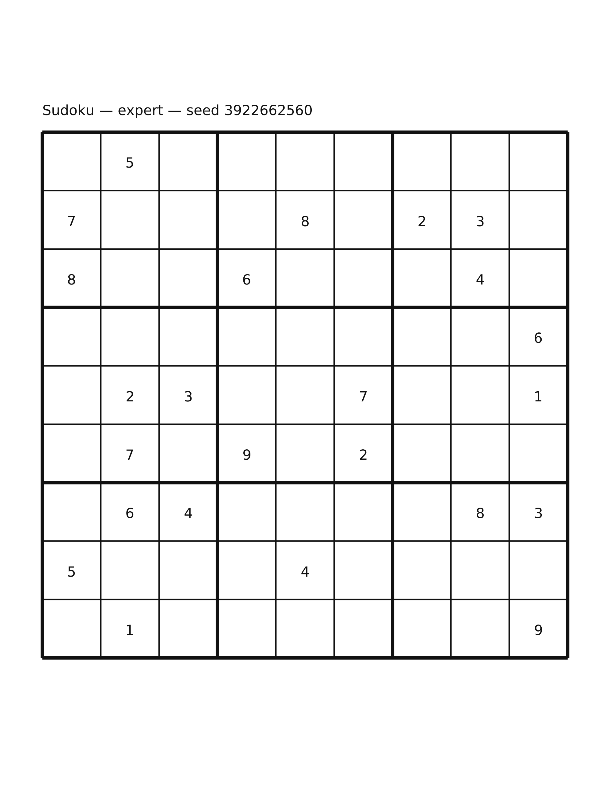 Sudoku — expert #14