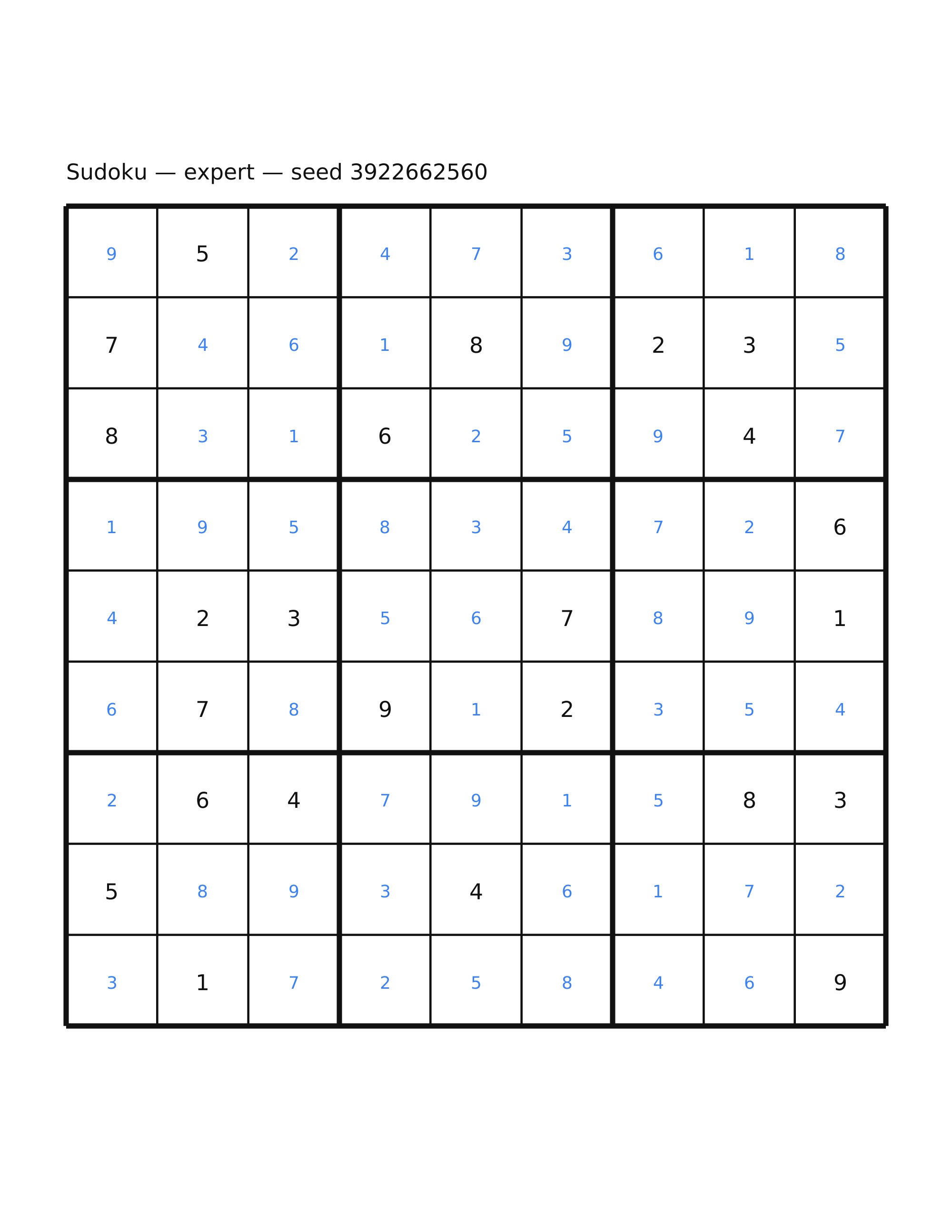 Sudoku — expert #14 — solution