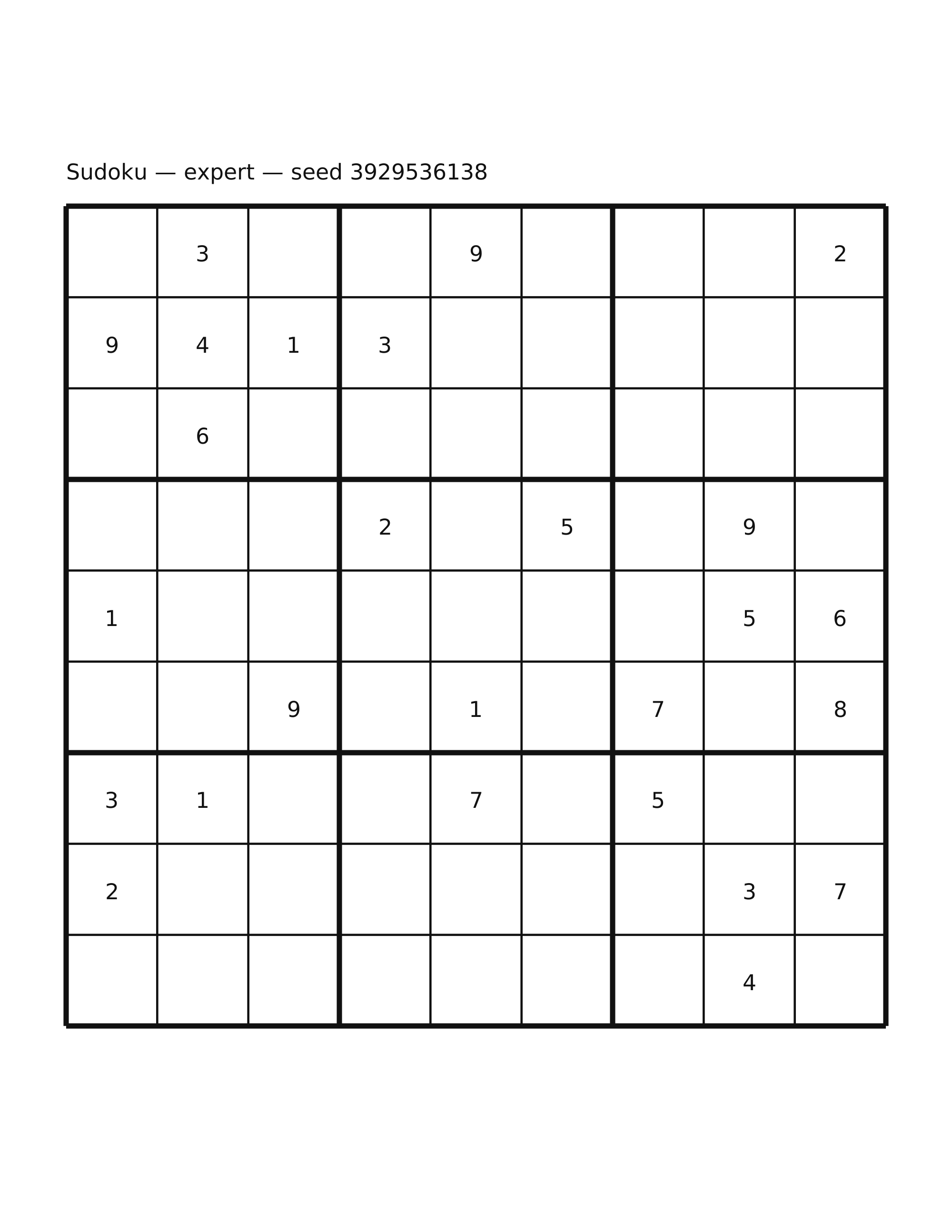 Sudoku — expert #13