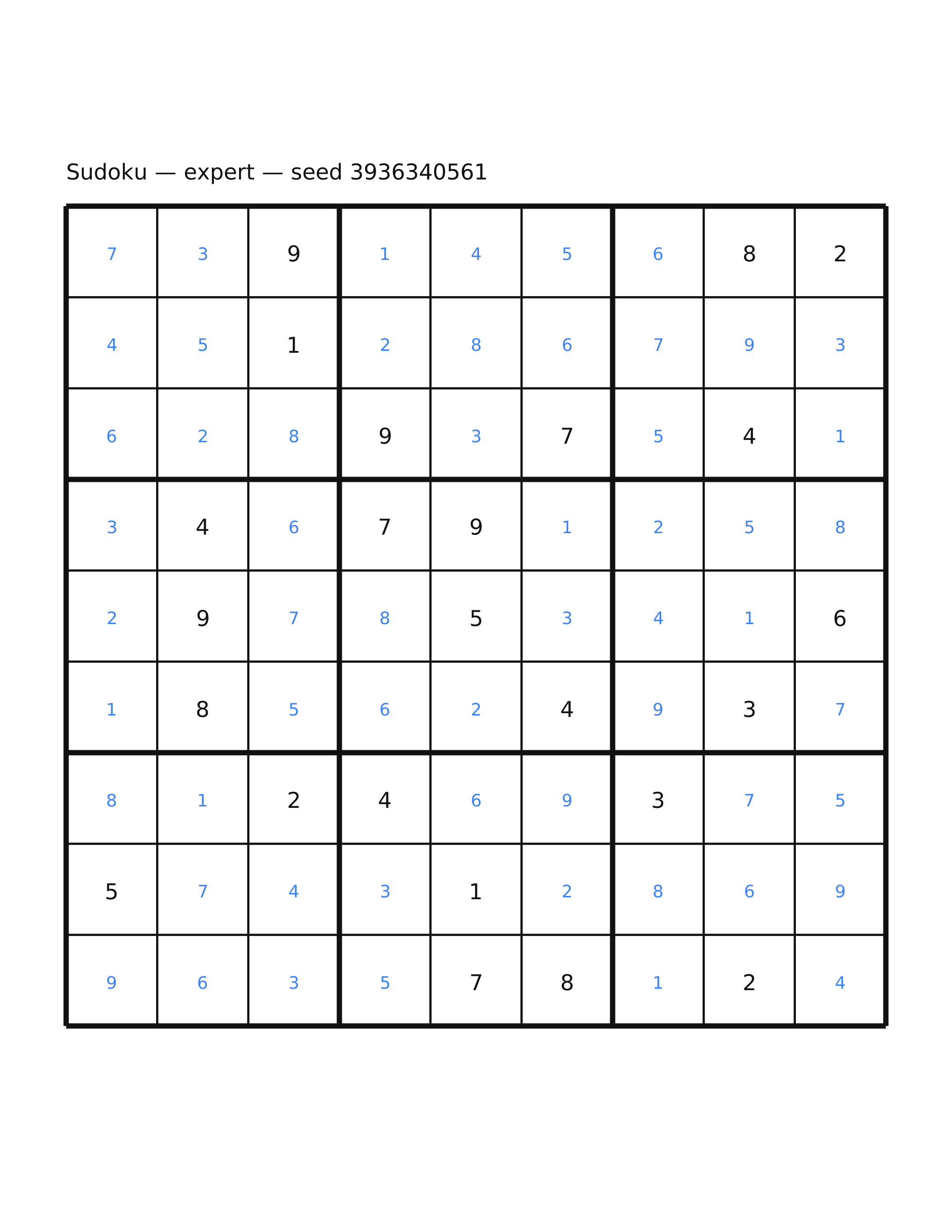 Sudoku — expert #15 — solution