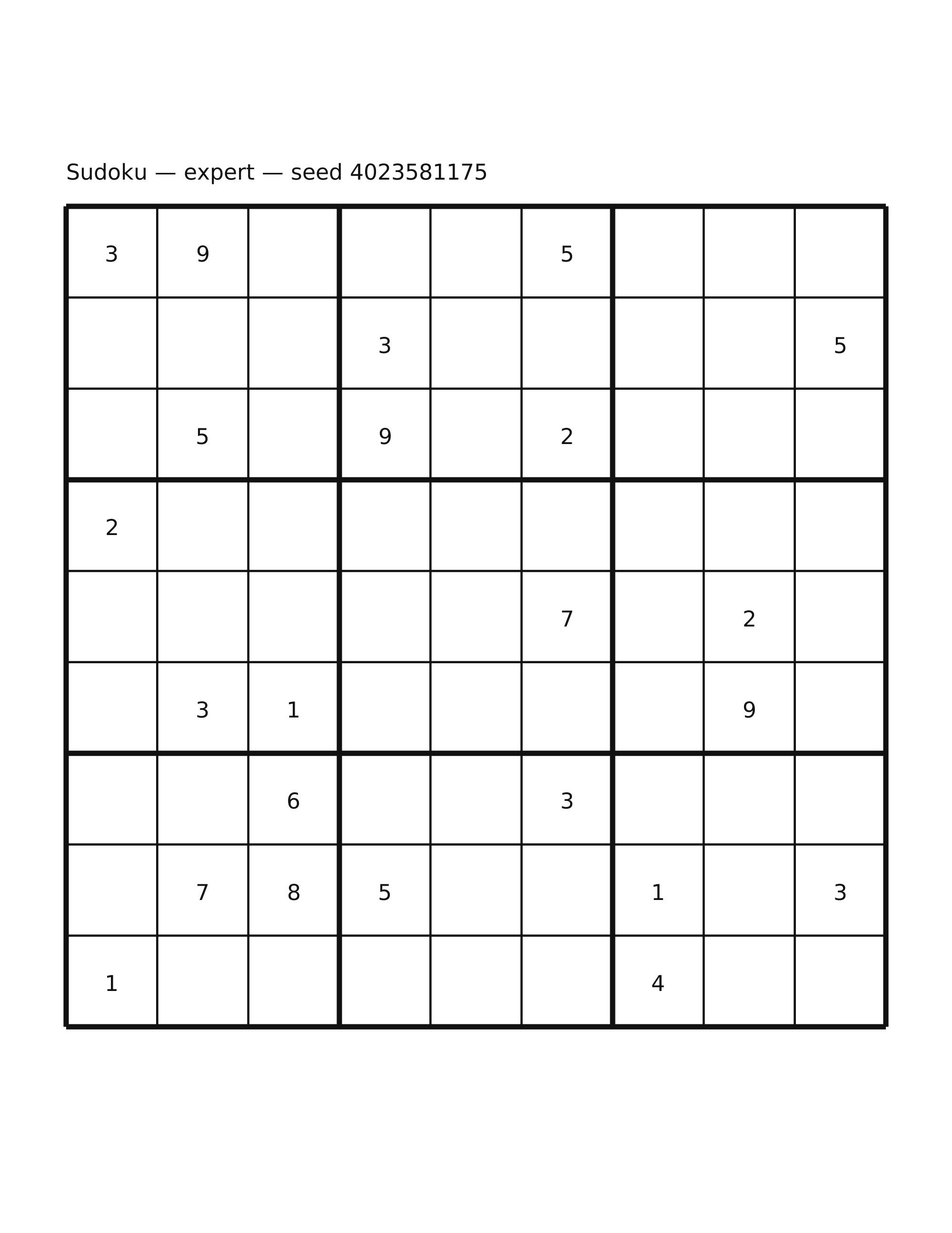 Sudoku — expert #51