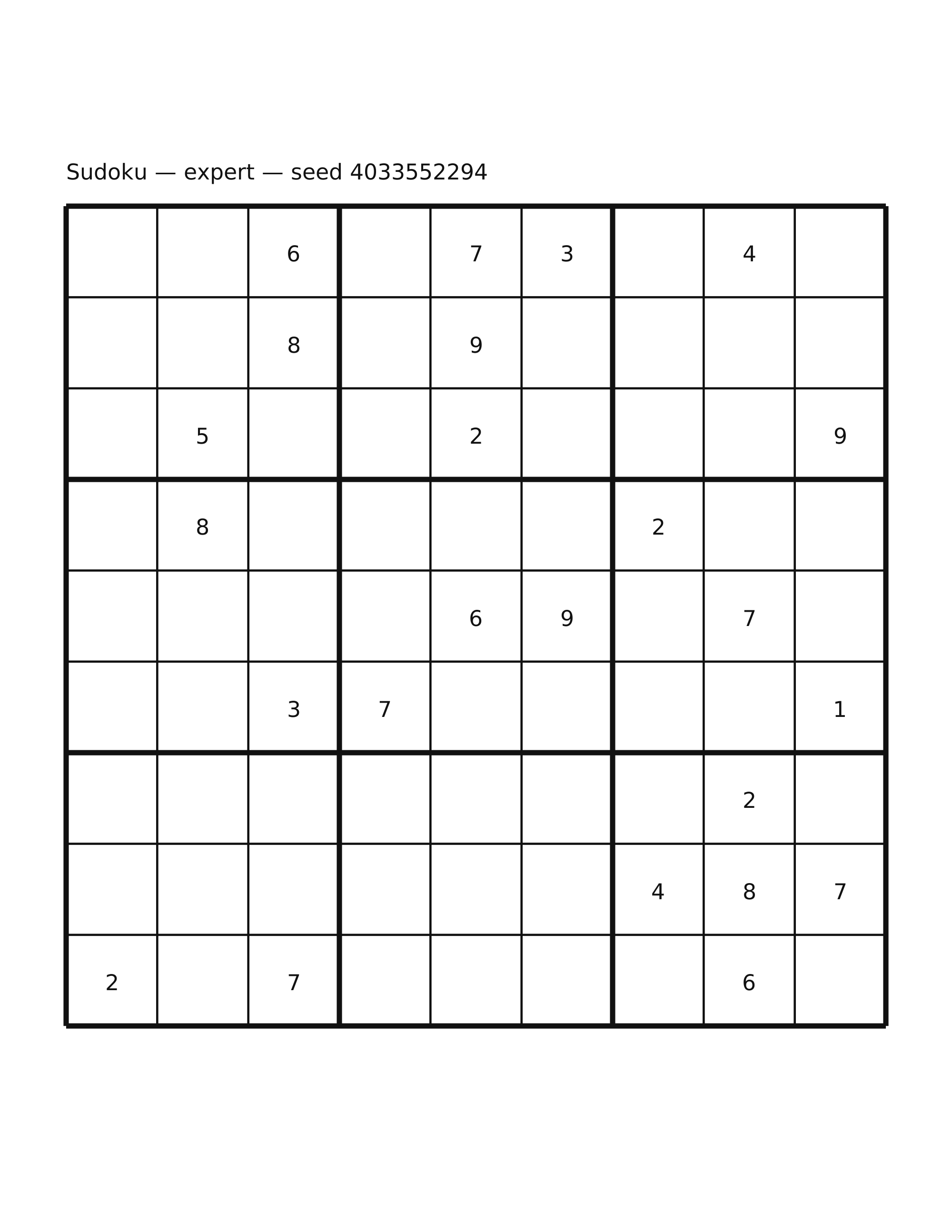 Sudoku — expert #16
