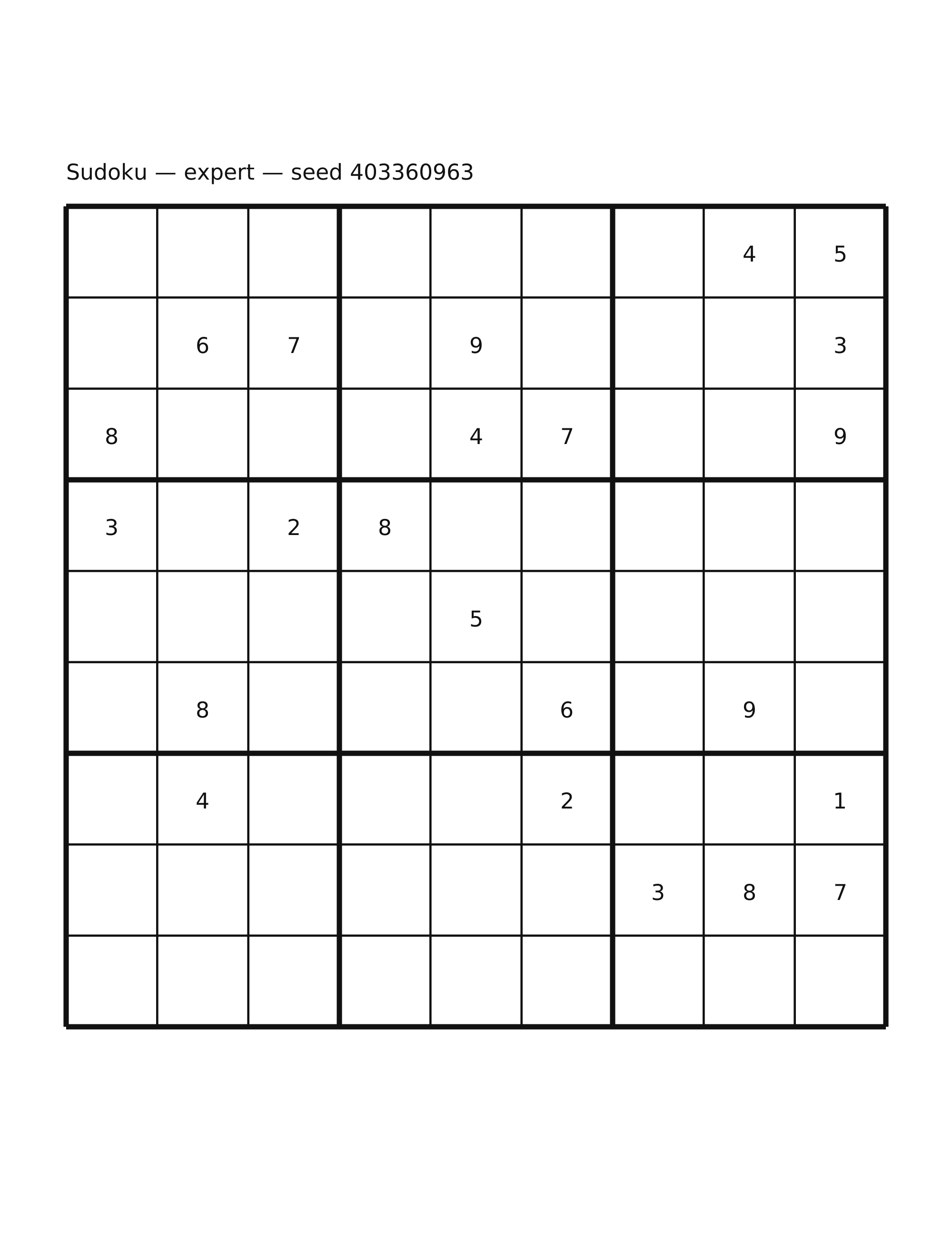 Sudoku — expert #66