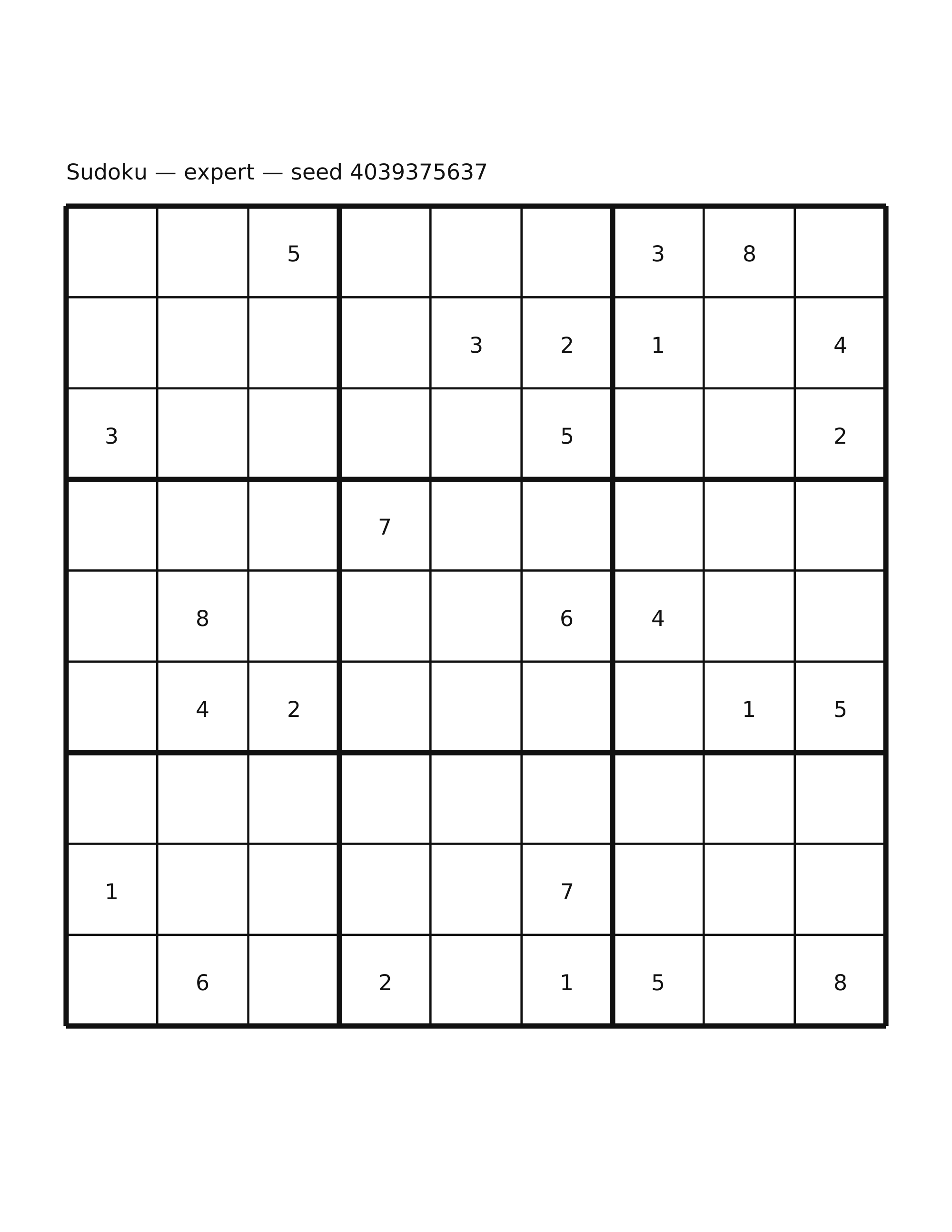 Sudoku — expert #40