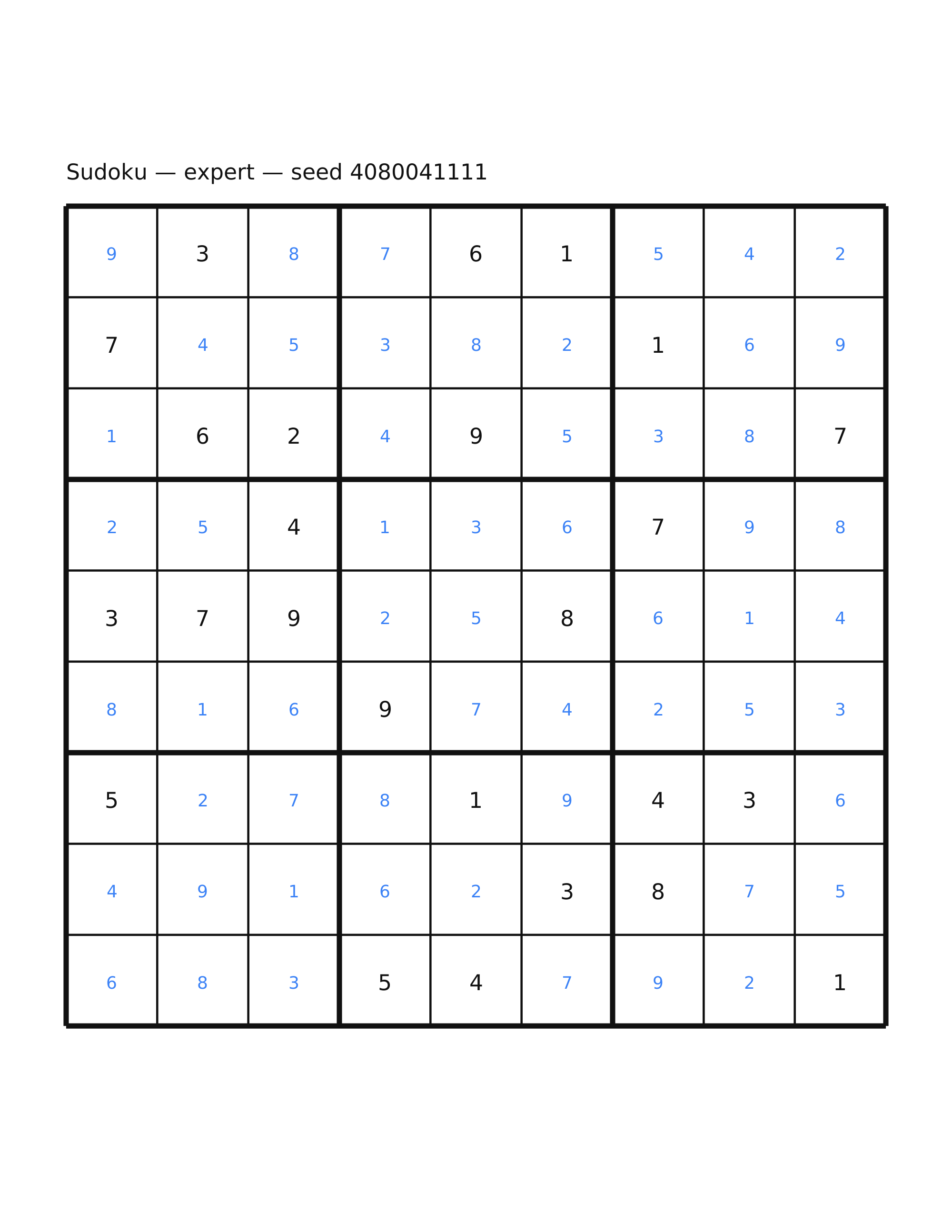 Sudoku — expert #55 — solution