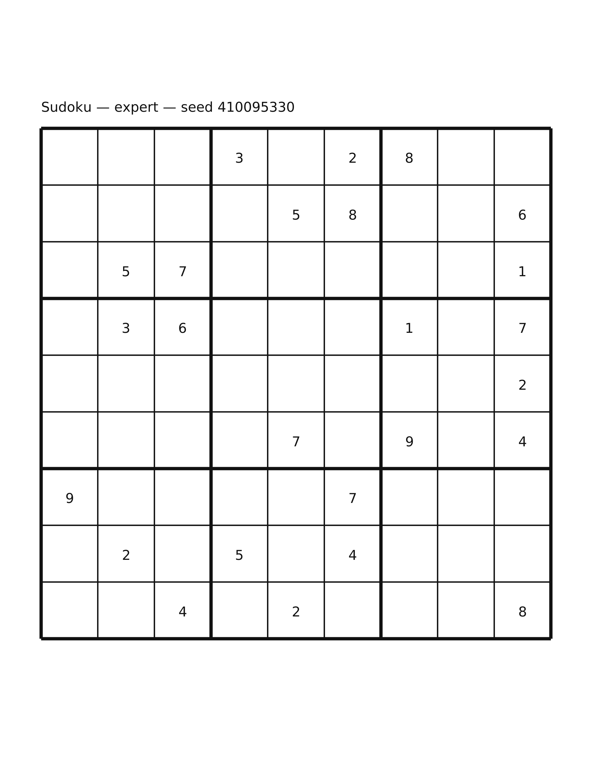 Sudoku — expert #45