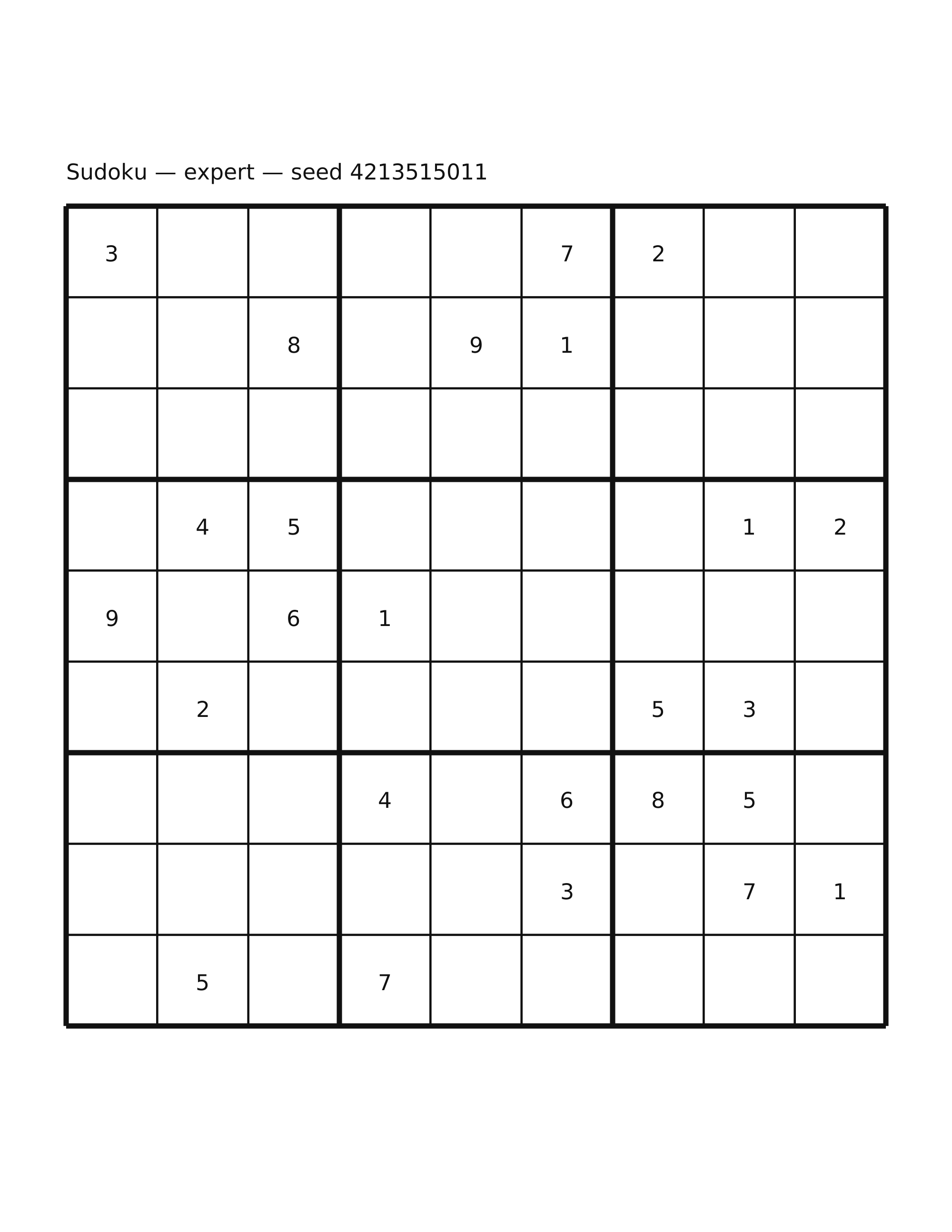 Sudoku — expert #25