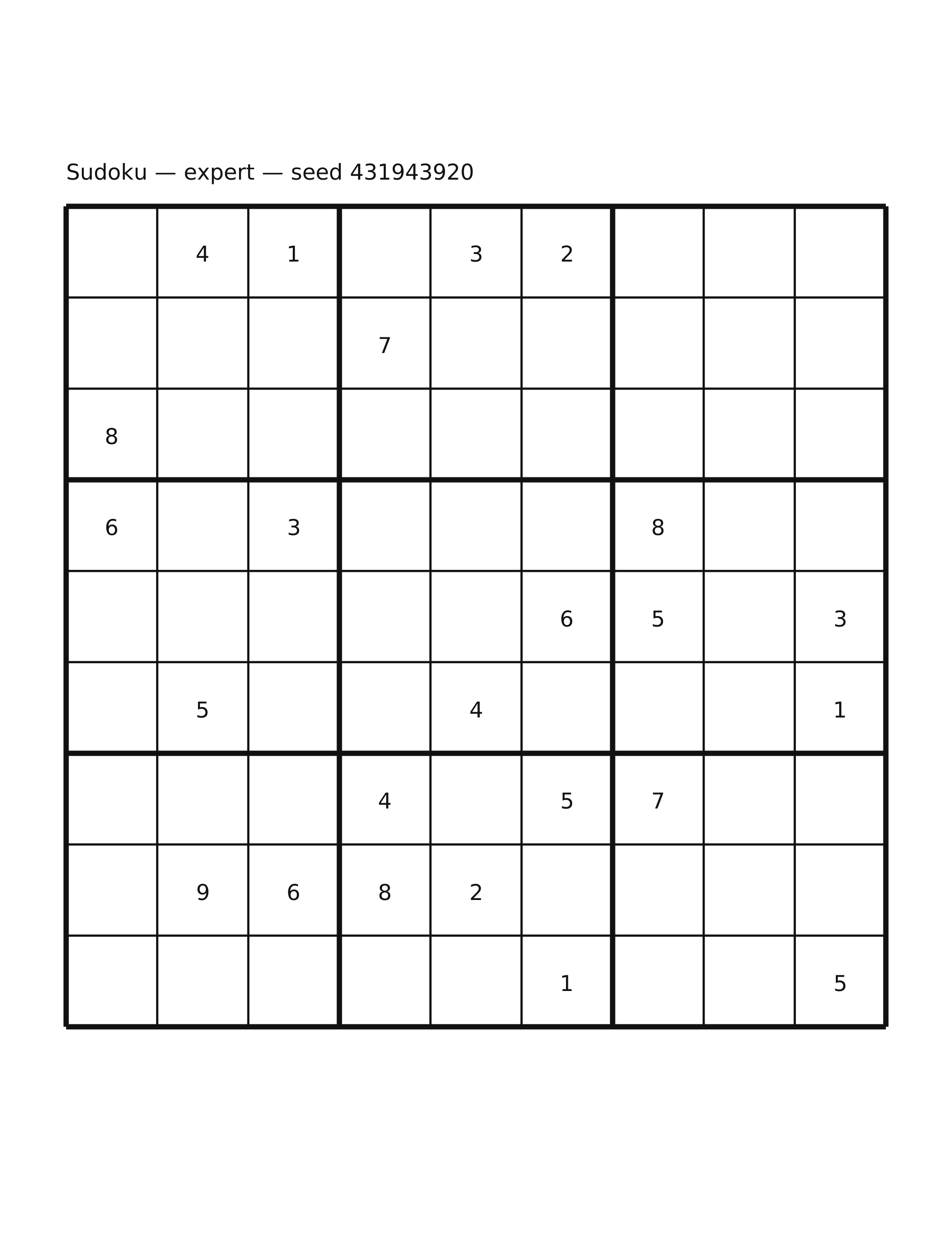 Sudoku — expert #61