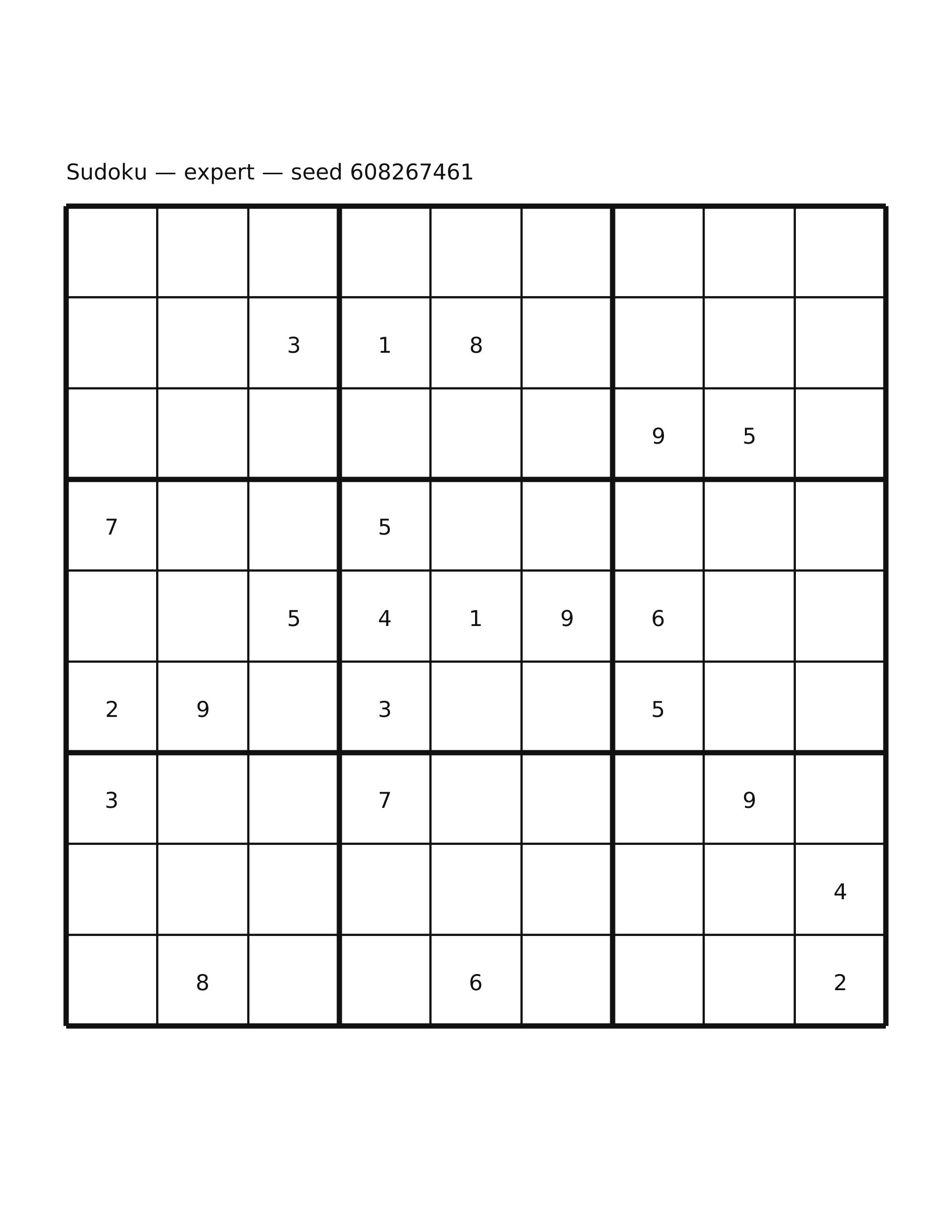 Sudoku — expert #58