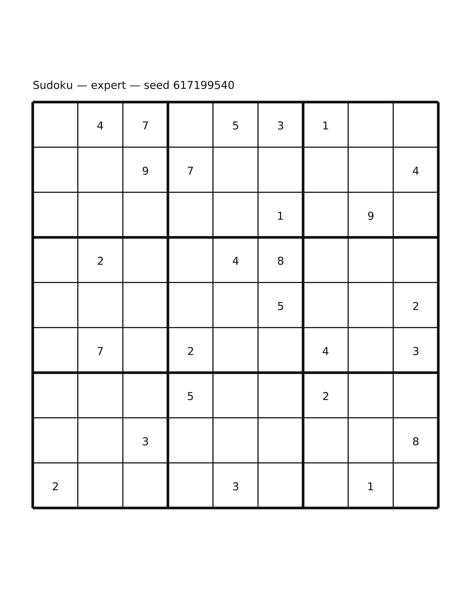 Sudoku — expert #63