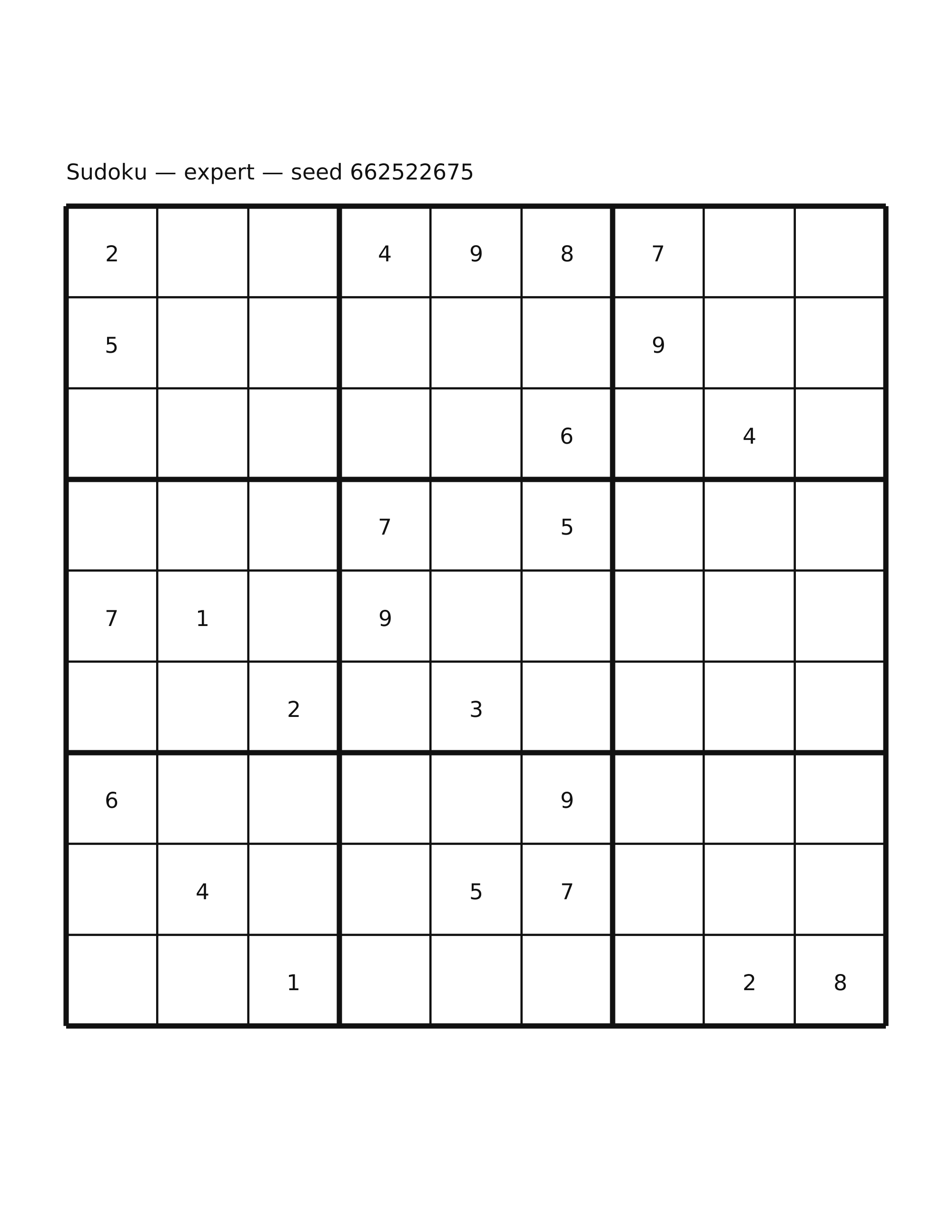 Sudoku — expert #14