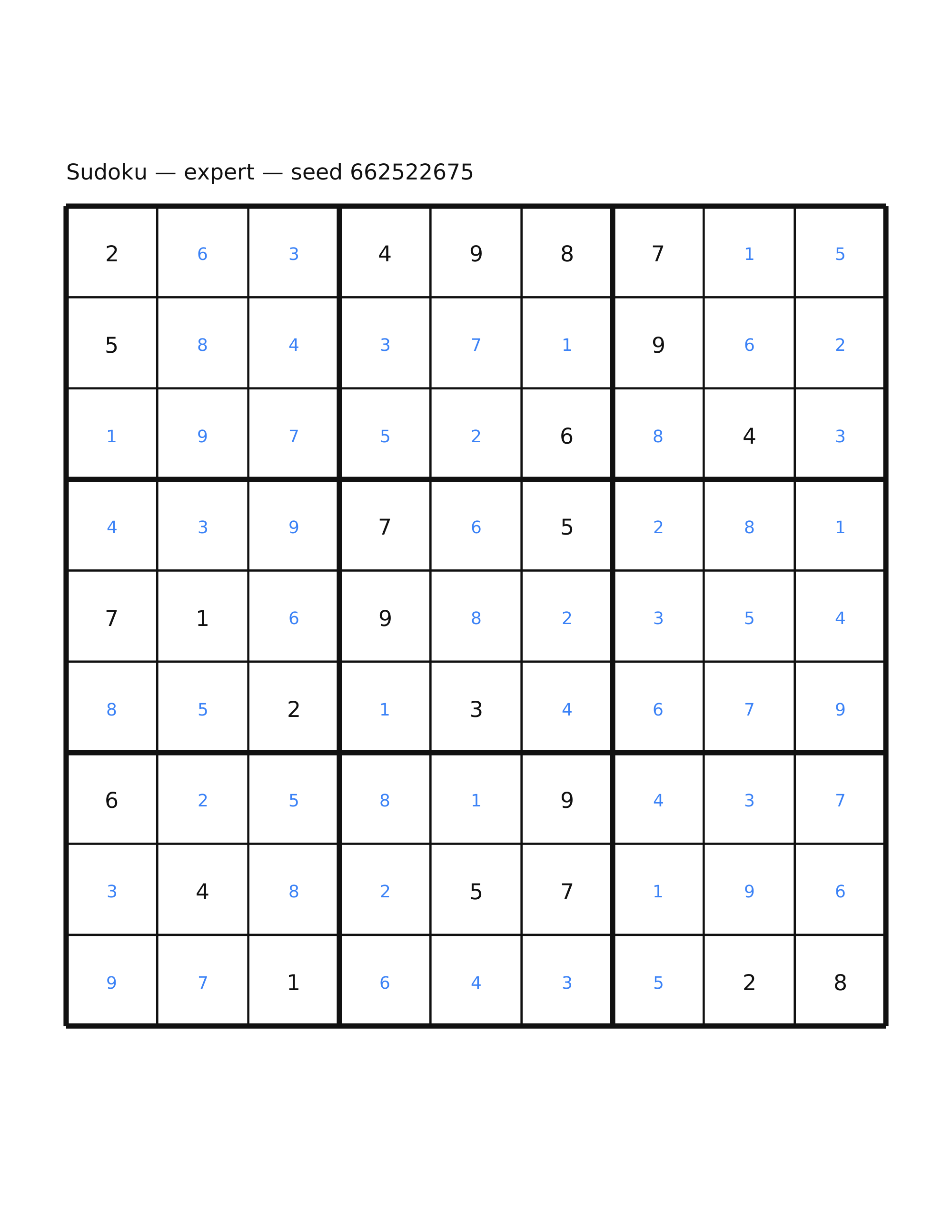 Sudoku — expert #14 — solution