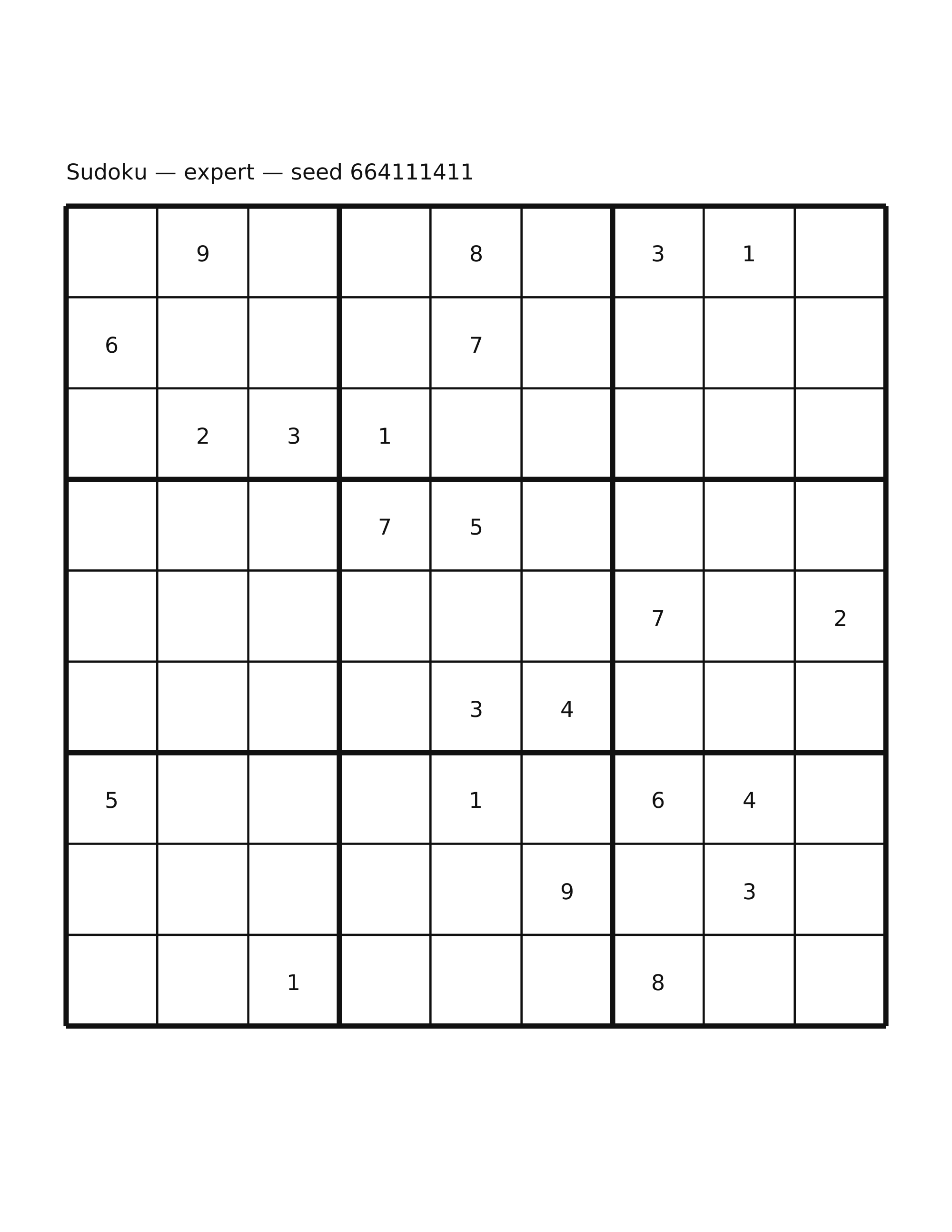 Sudoku — expert #39