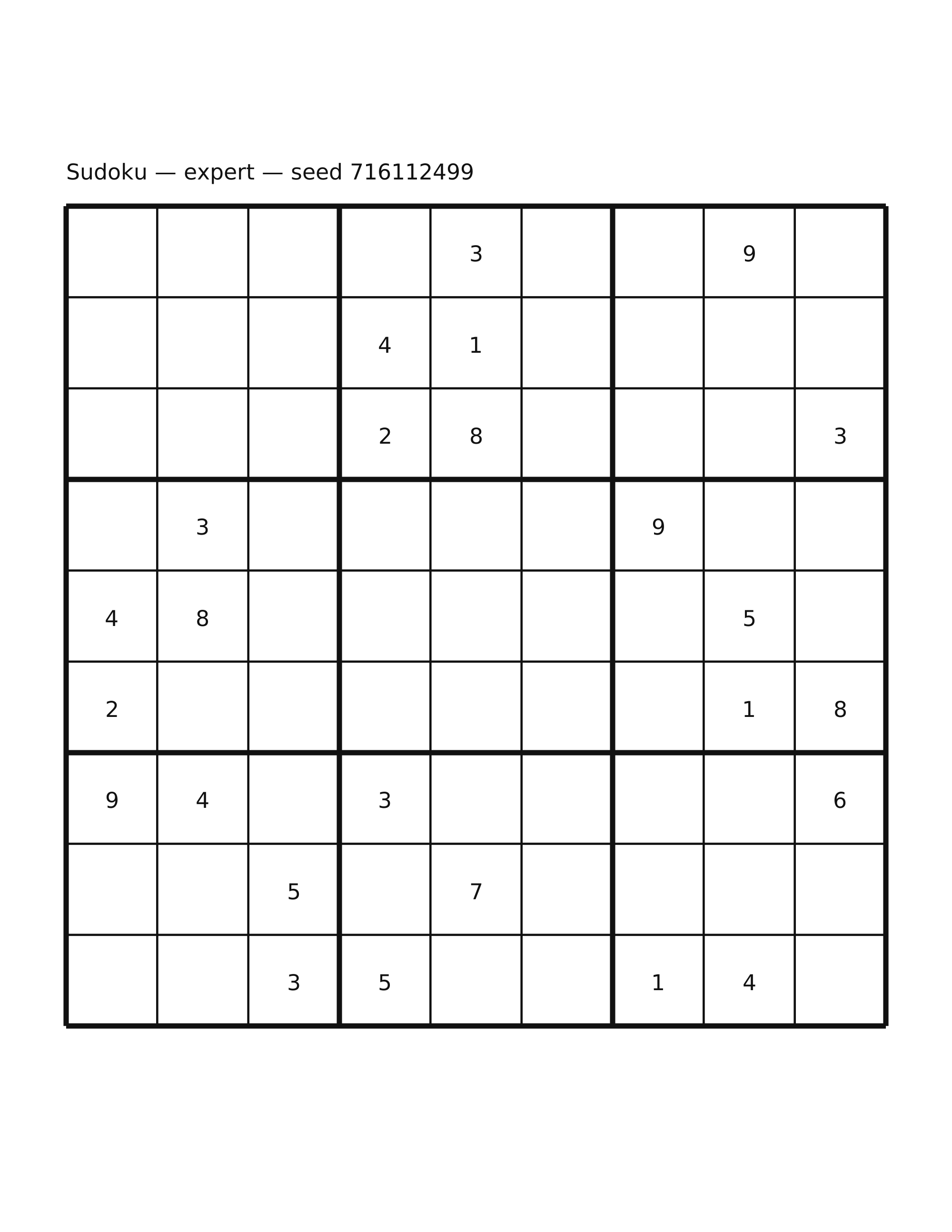 Sudoku — expert #40