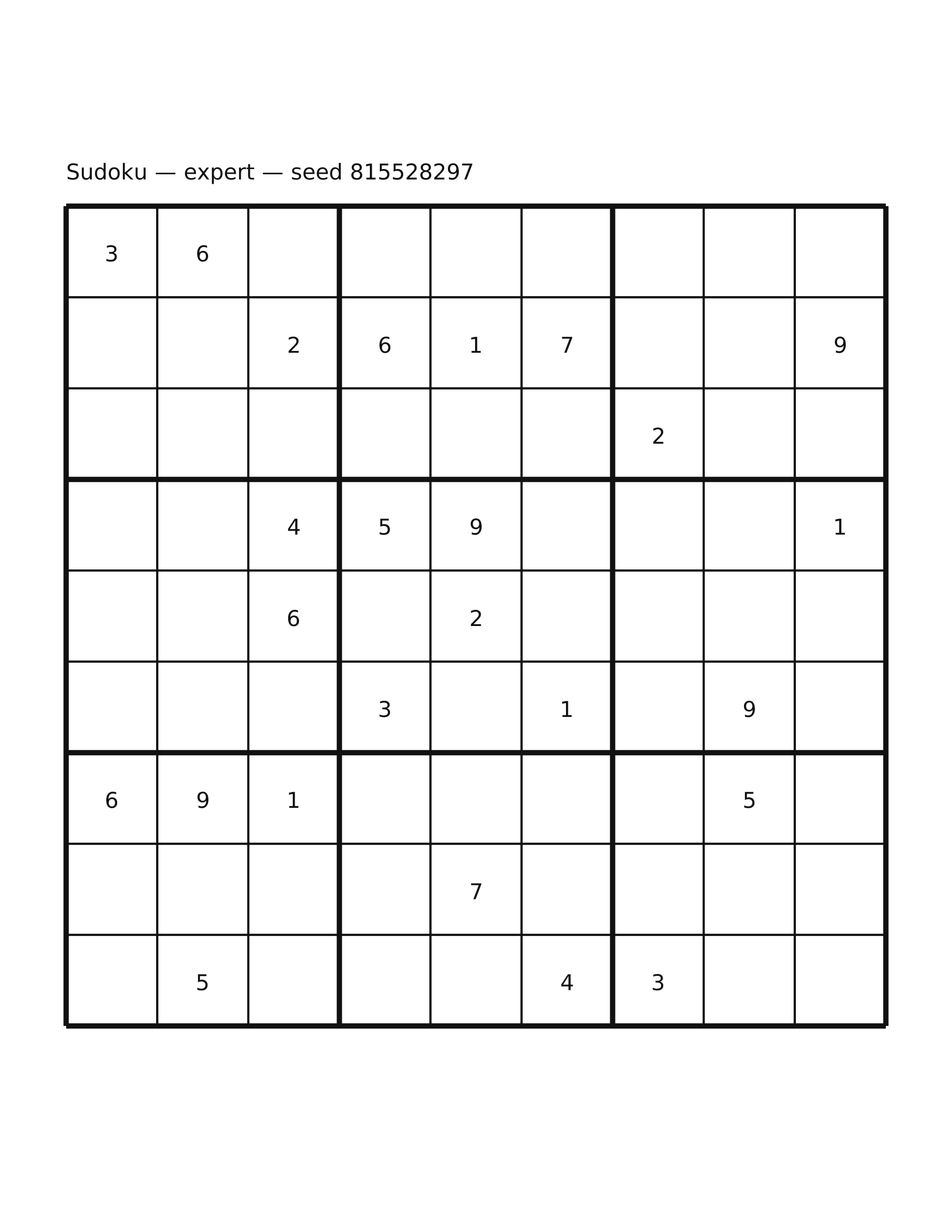 Sudoku — expert #13