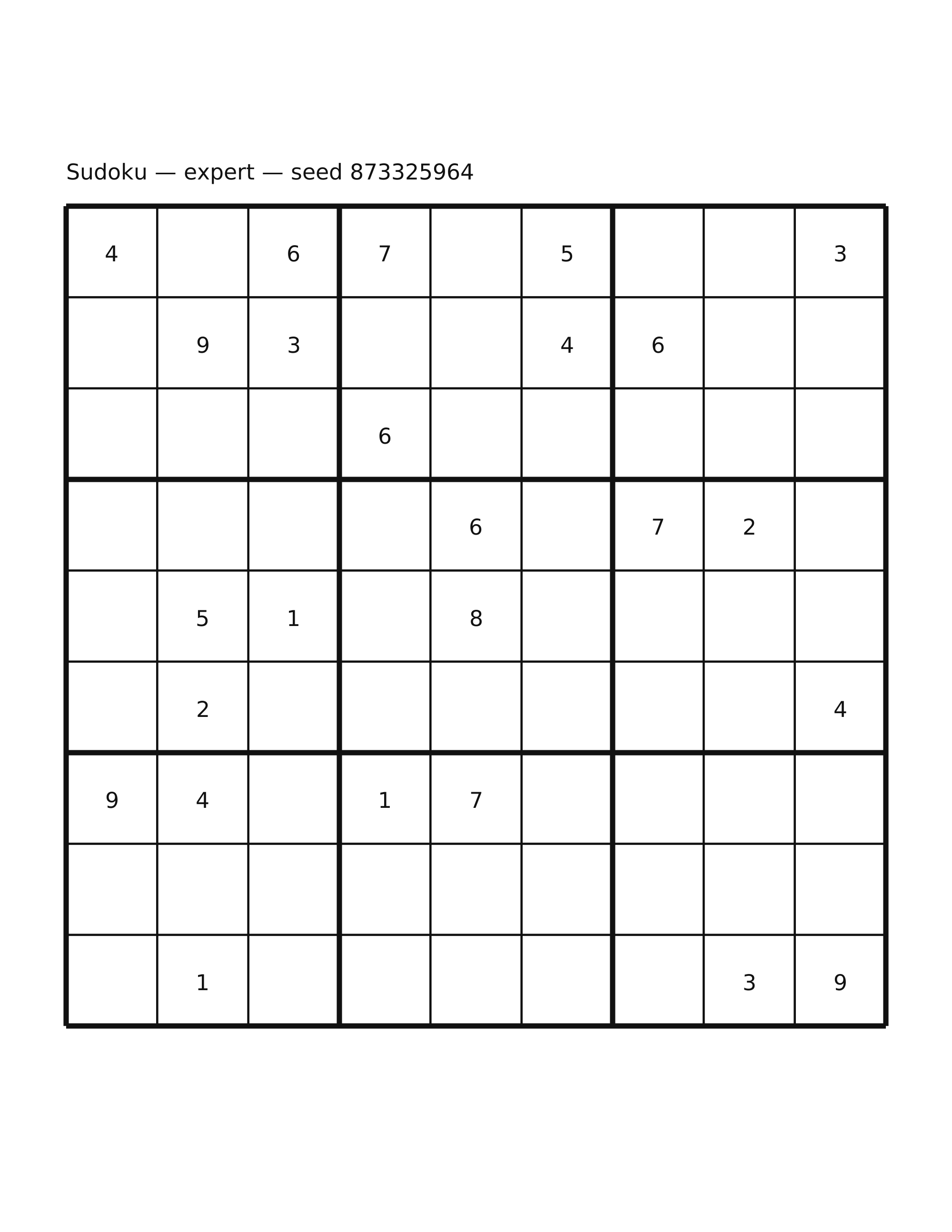 Sudoku — expert #9