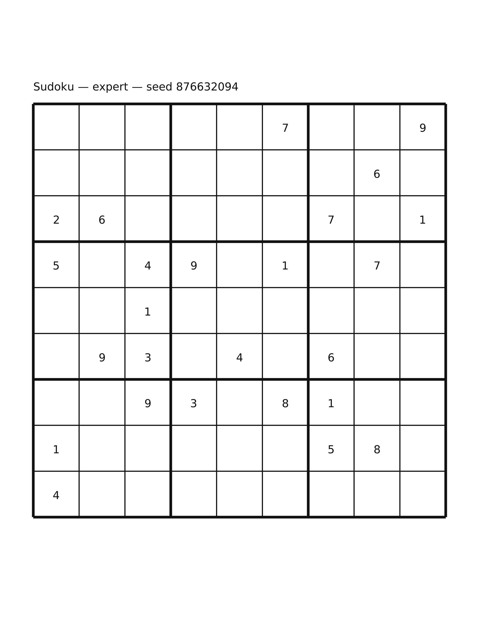 Sudoku — expert #19