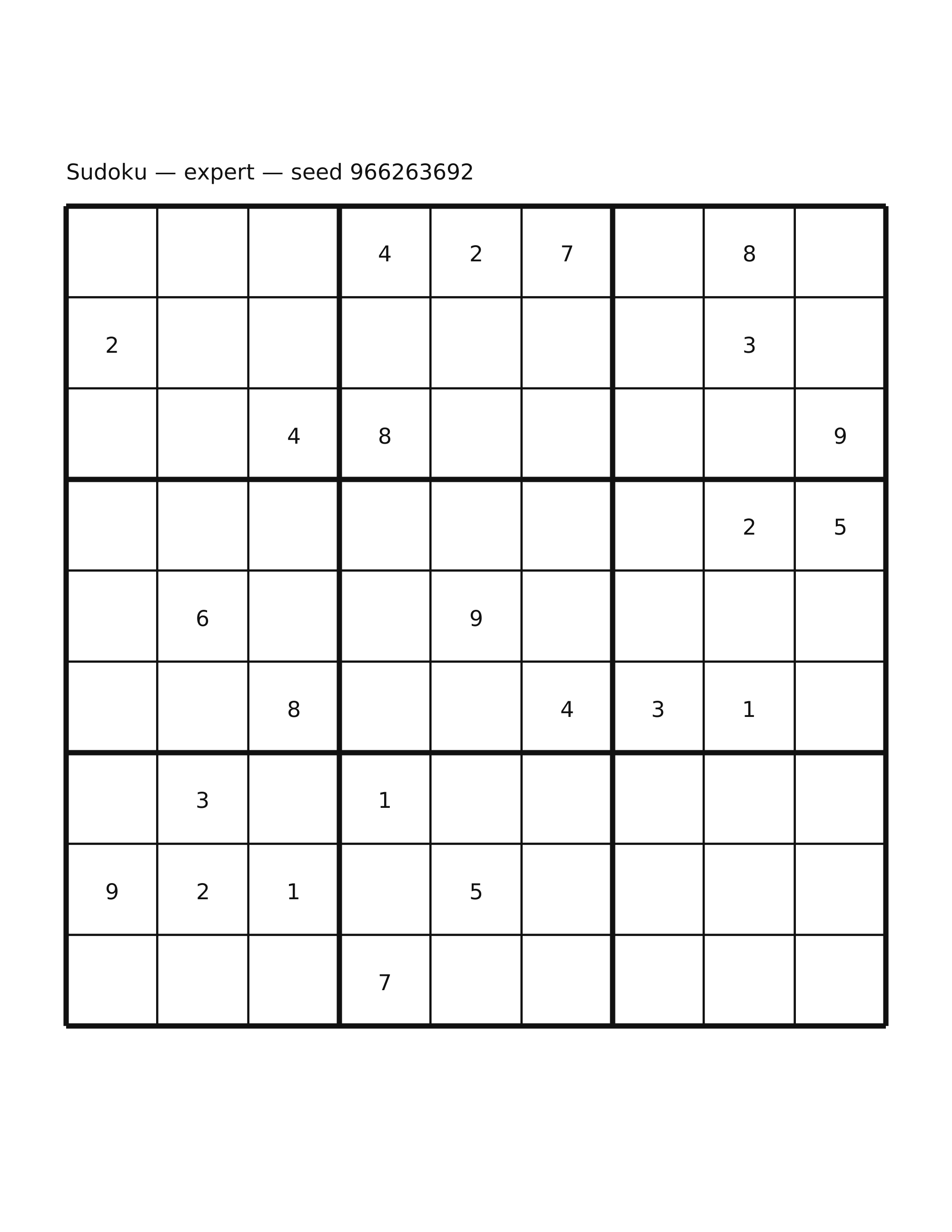 Sudoku — expert #16