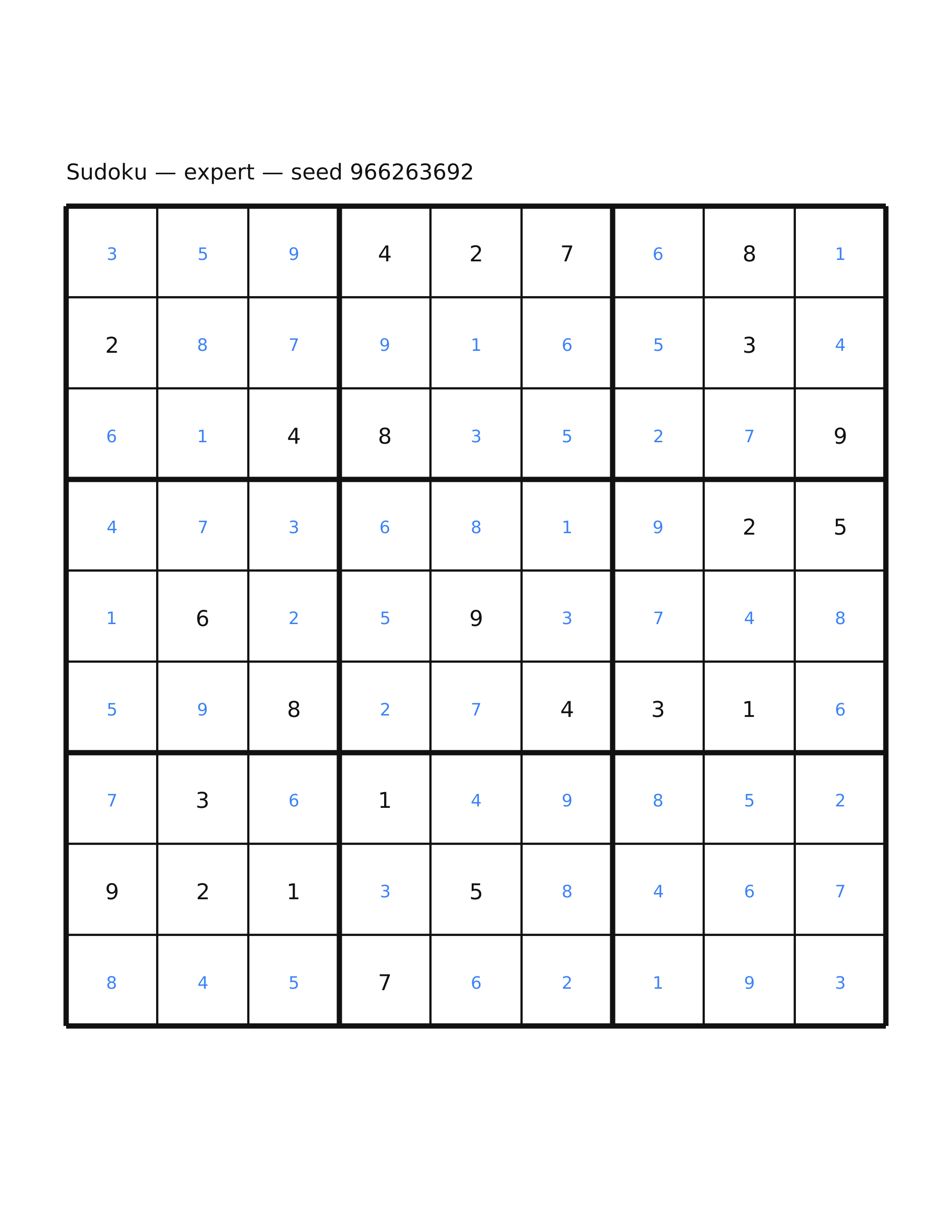 Sudoku — expert #16 — solution
