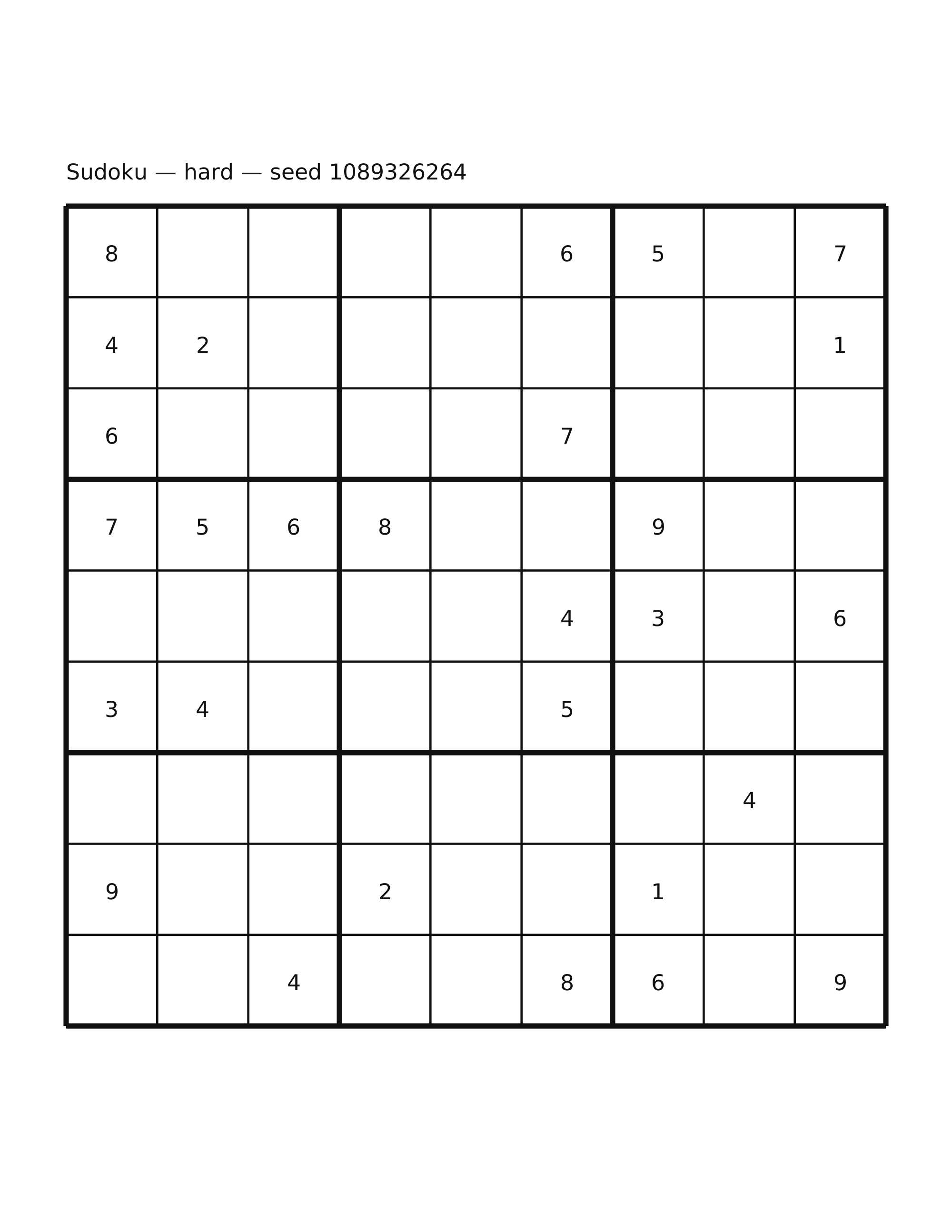 Sudoku — hard #57