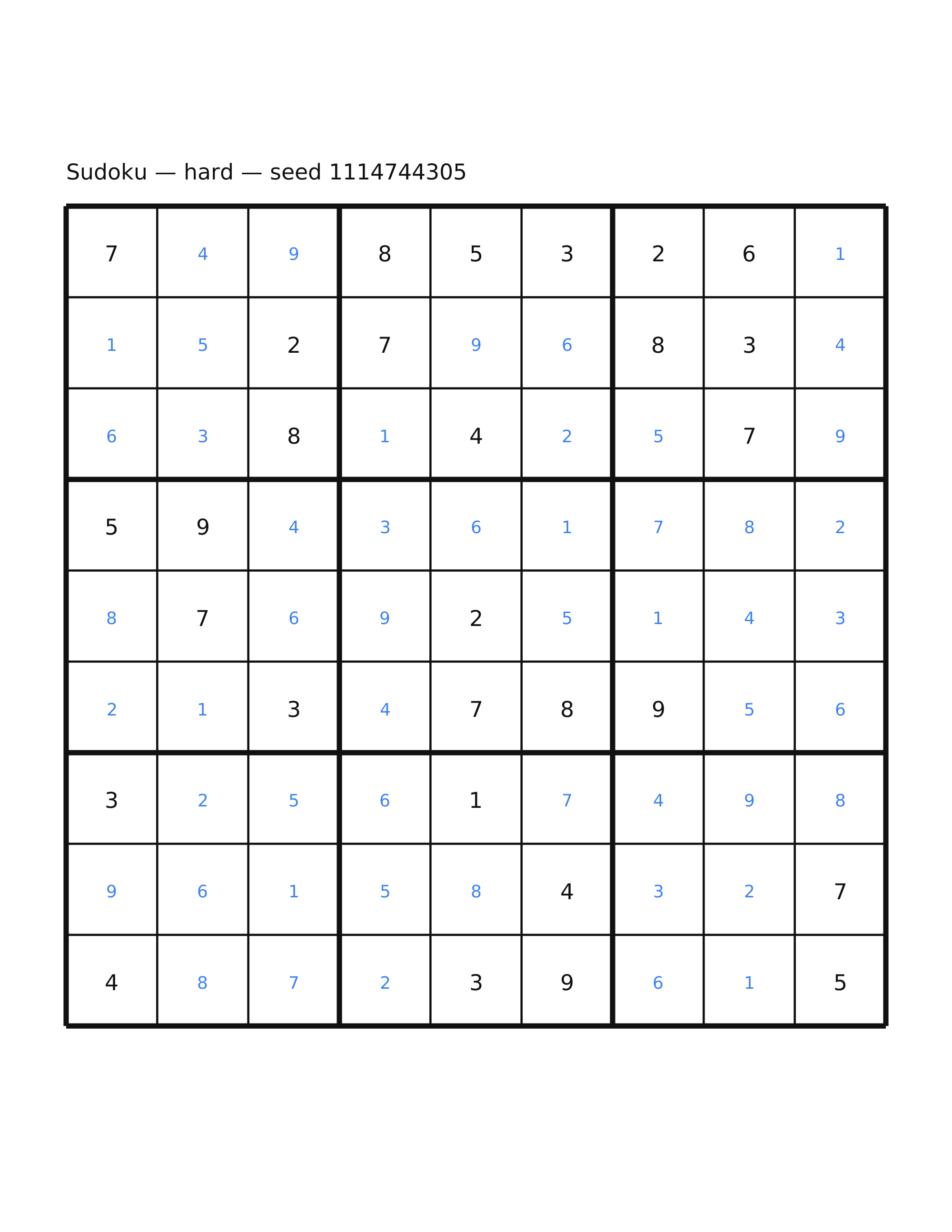 Sudoku — hard #60 — solution