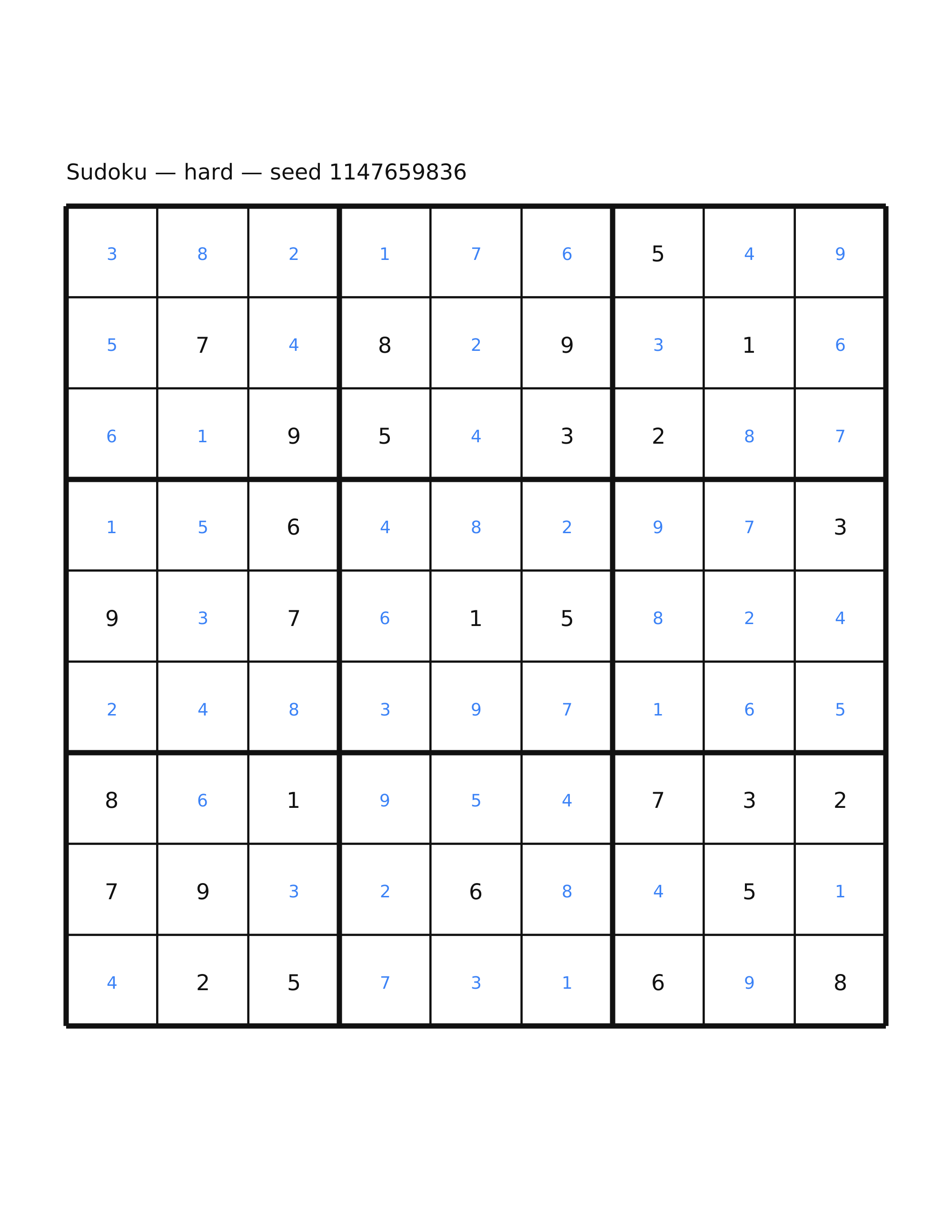 Sudoku — hard #58 — solution
