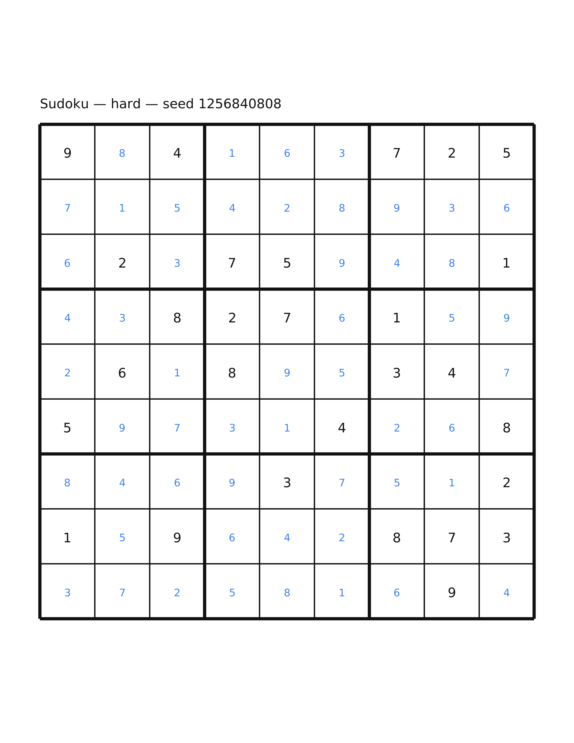 Sudoku — hard #59 — solution