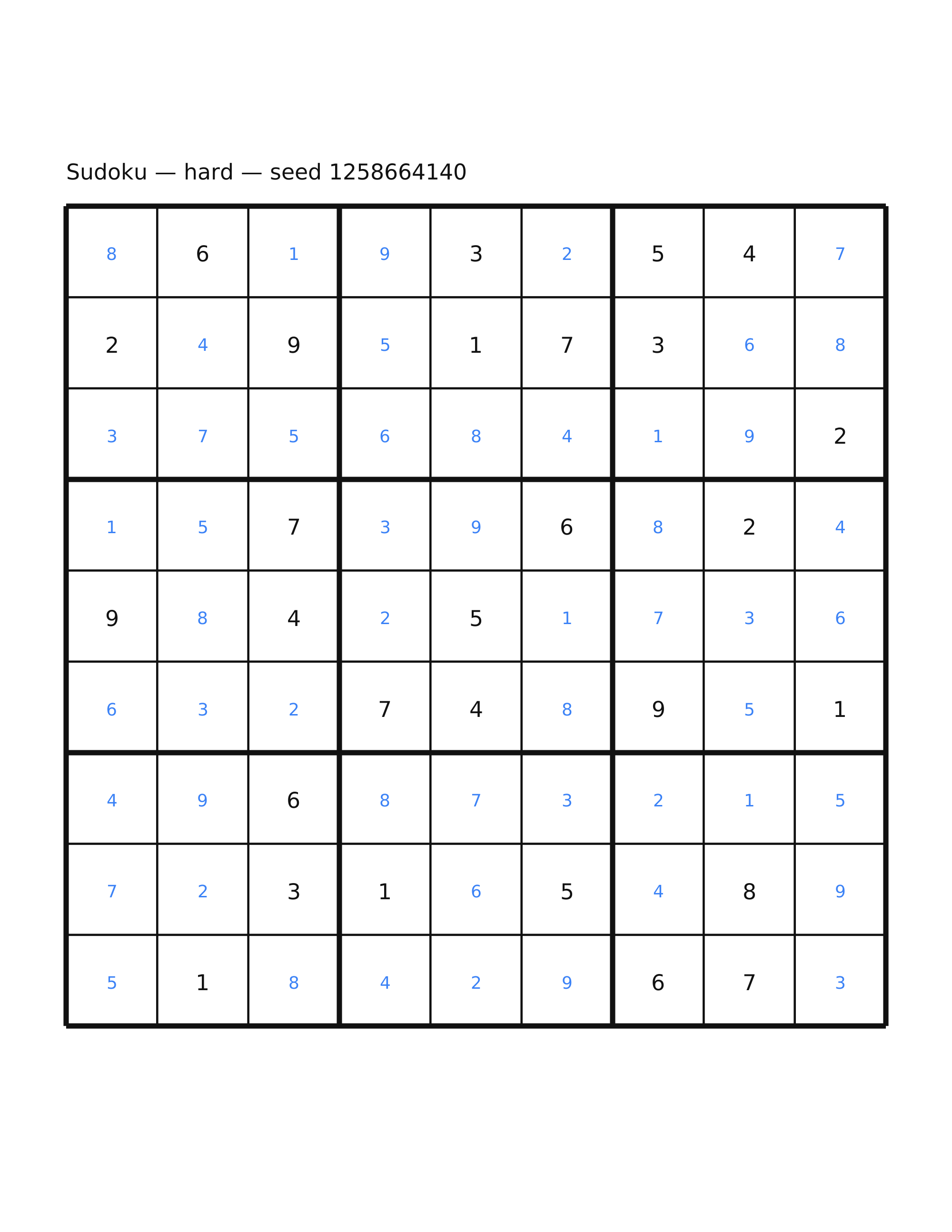 Sudoku — hard #41 — solution