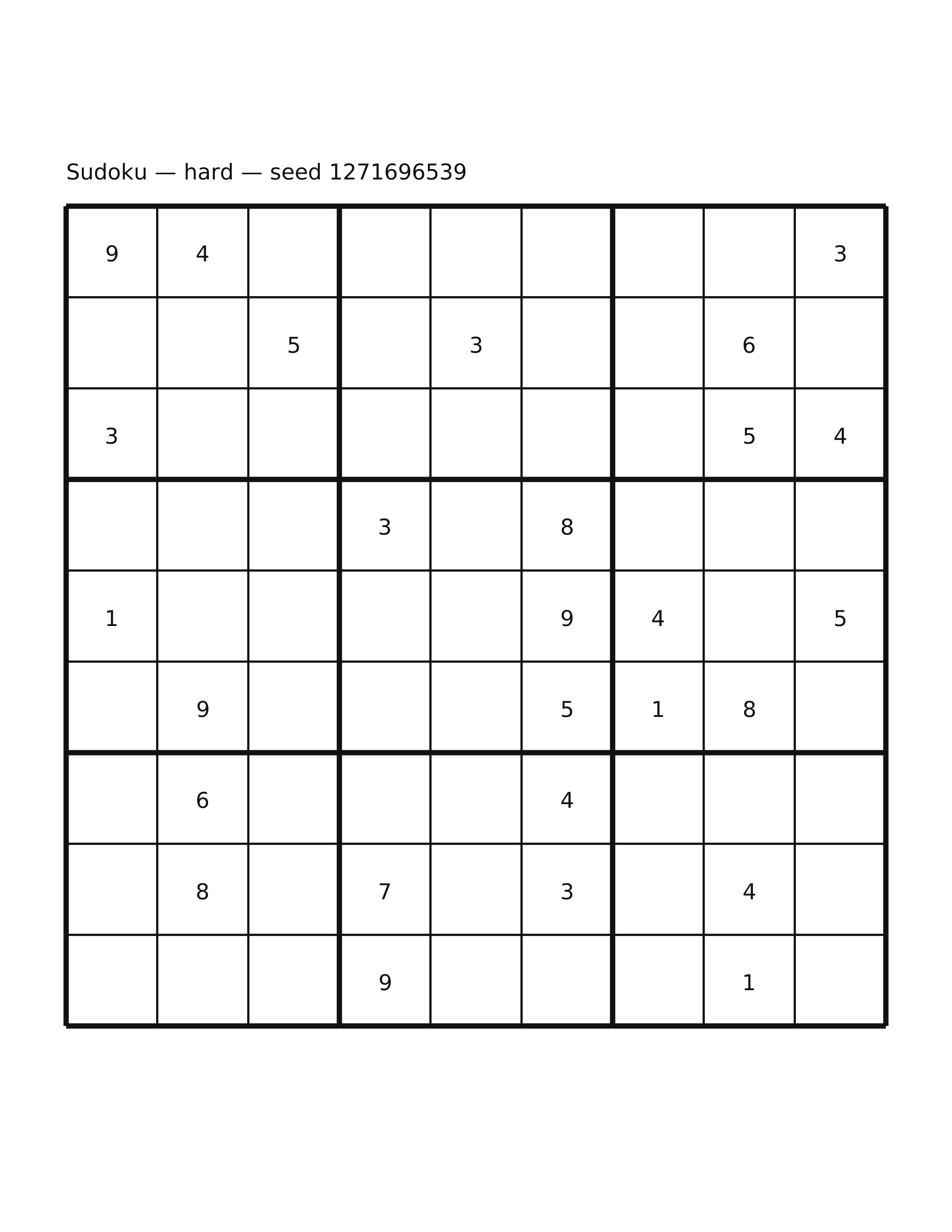 Sudoku — hard #51