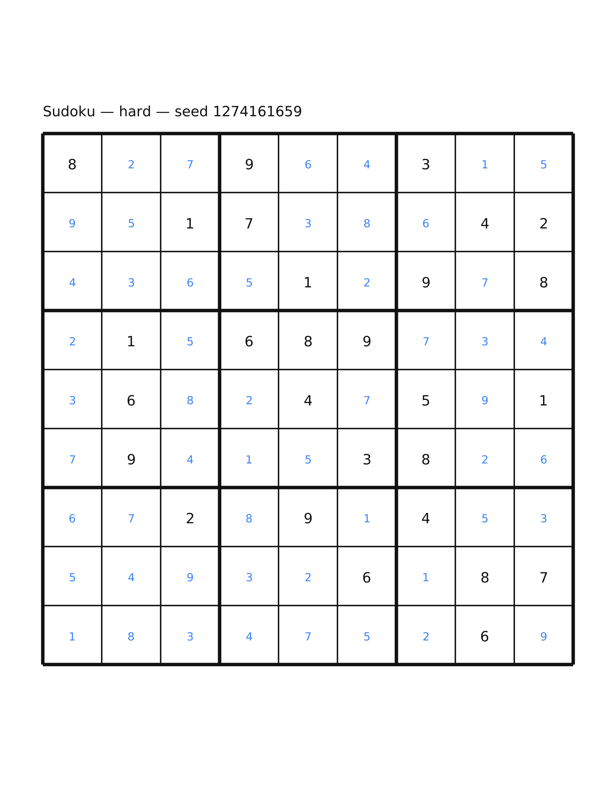 Sudoku — hard #38 — solution