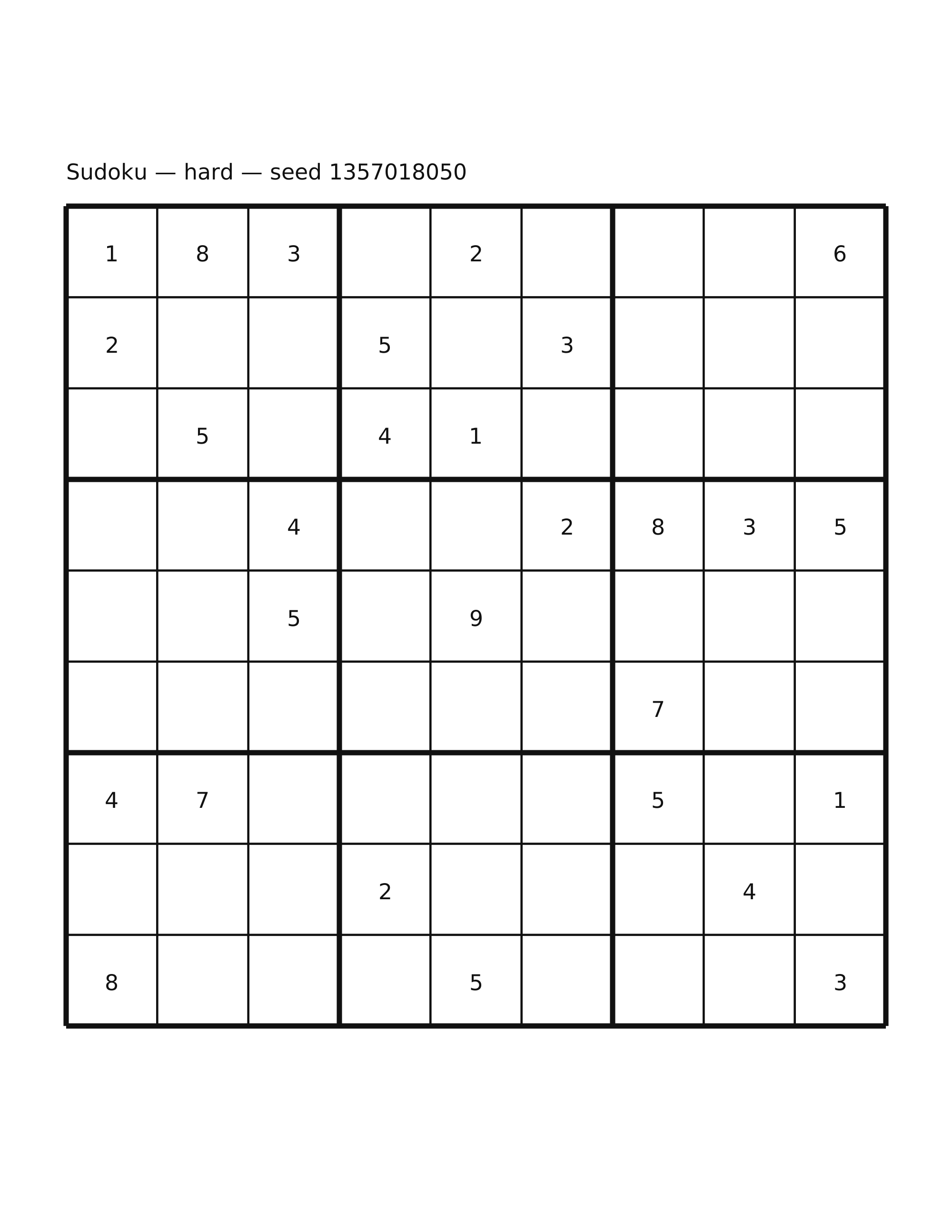 Sudoku — hard #6