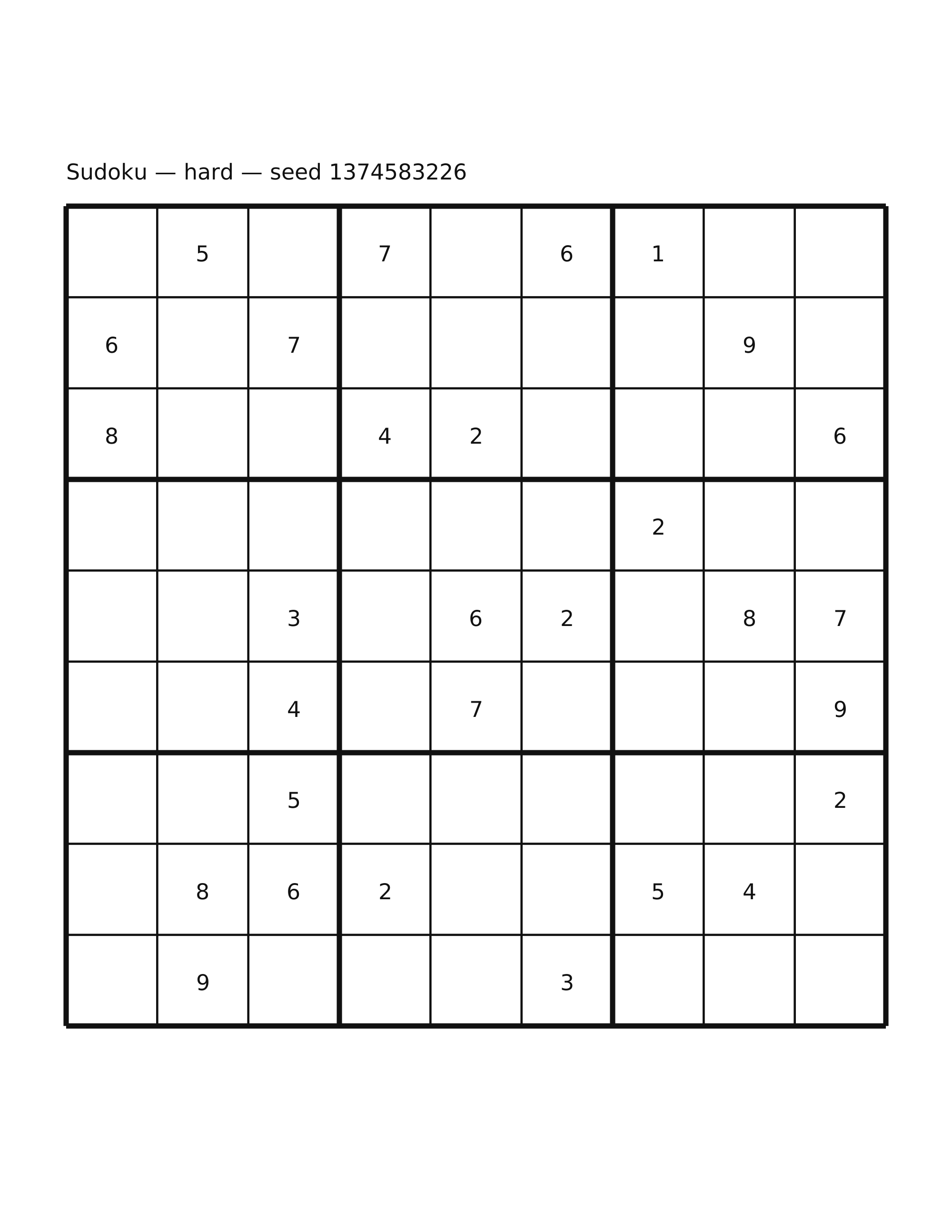 Sudoku — hard #55