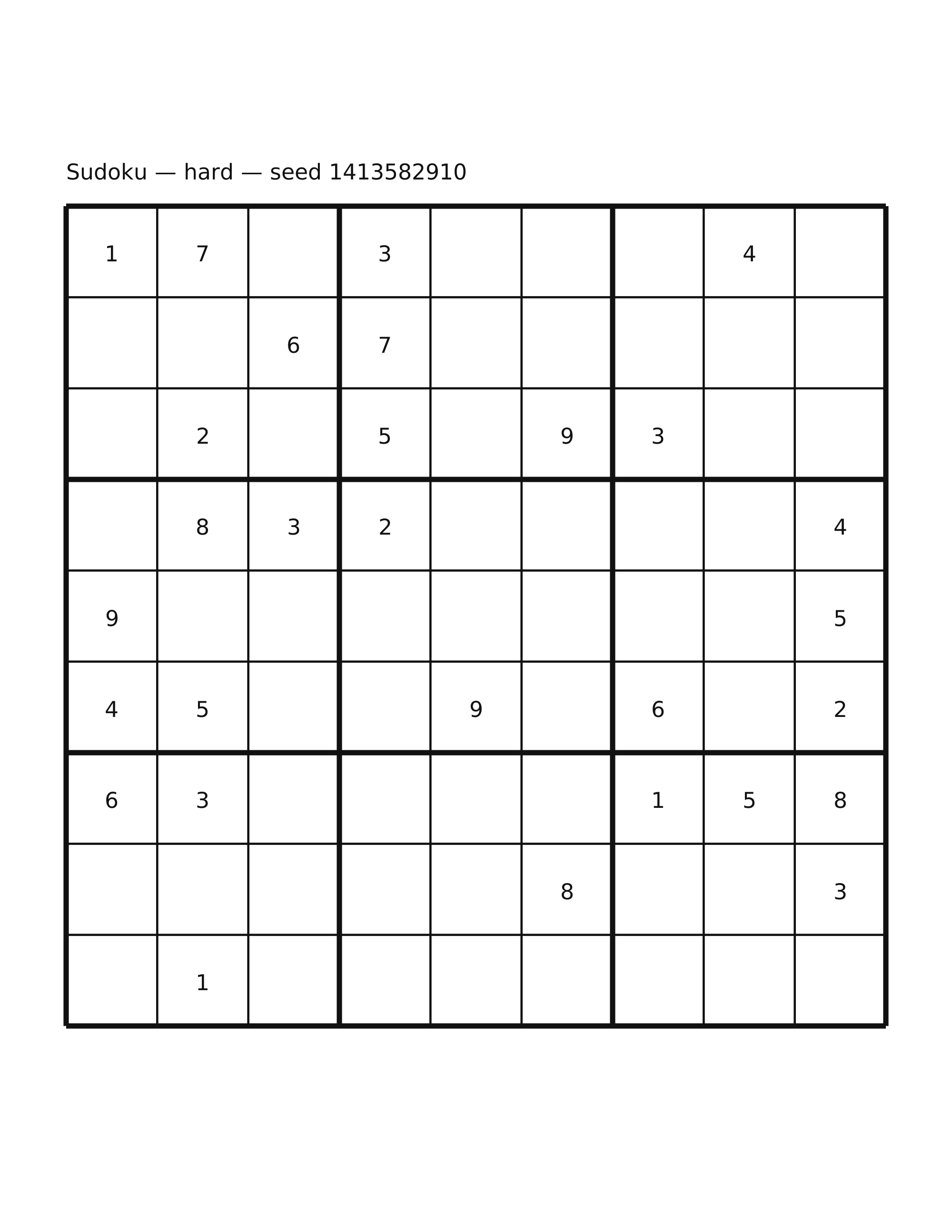 Sudoku — hard #23