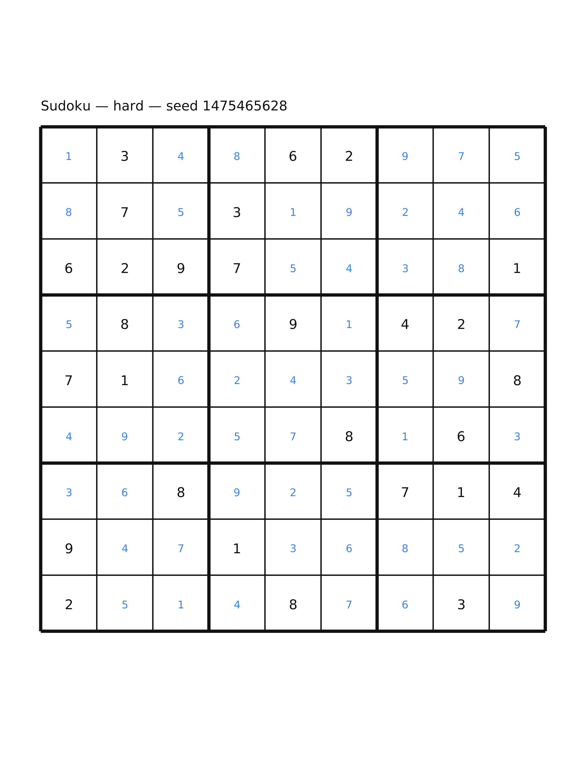 Sudoku — hard #59 — solution