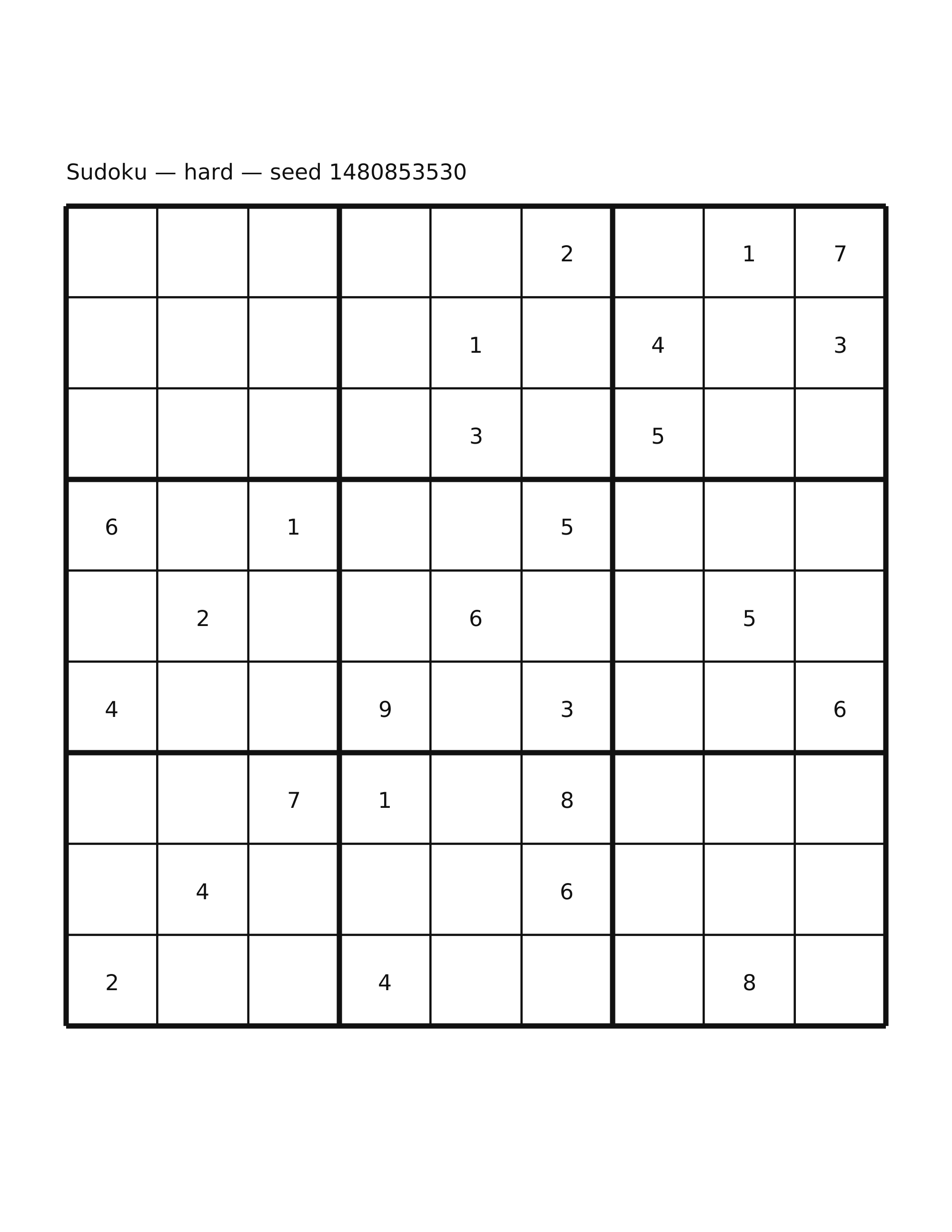 Sudoku — hard #26