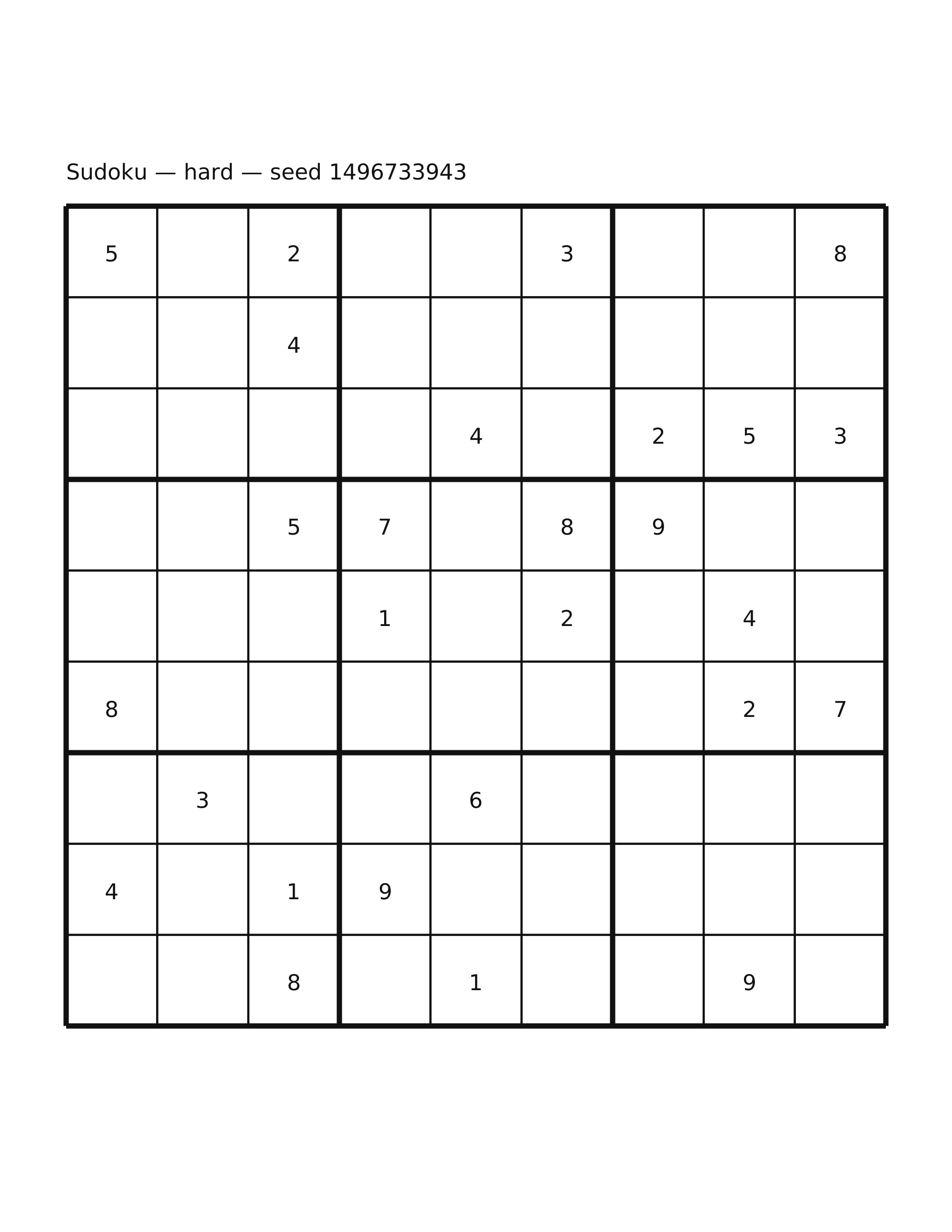 Sudoku — hard #55