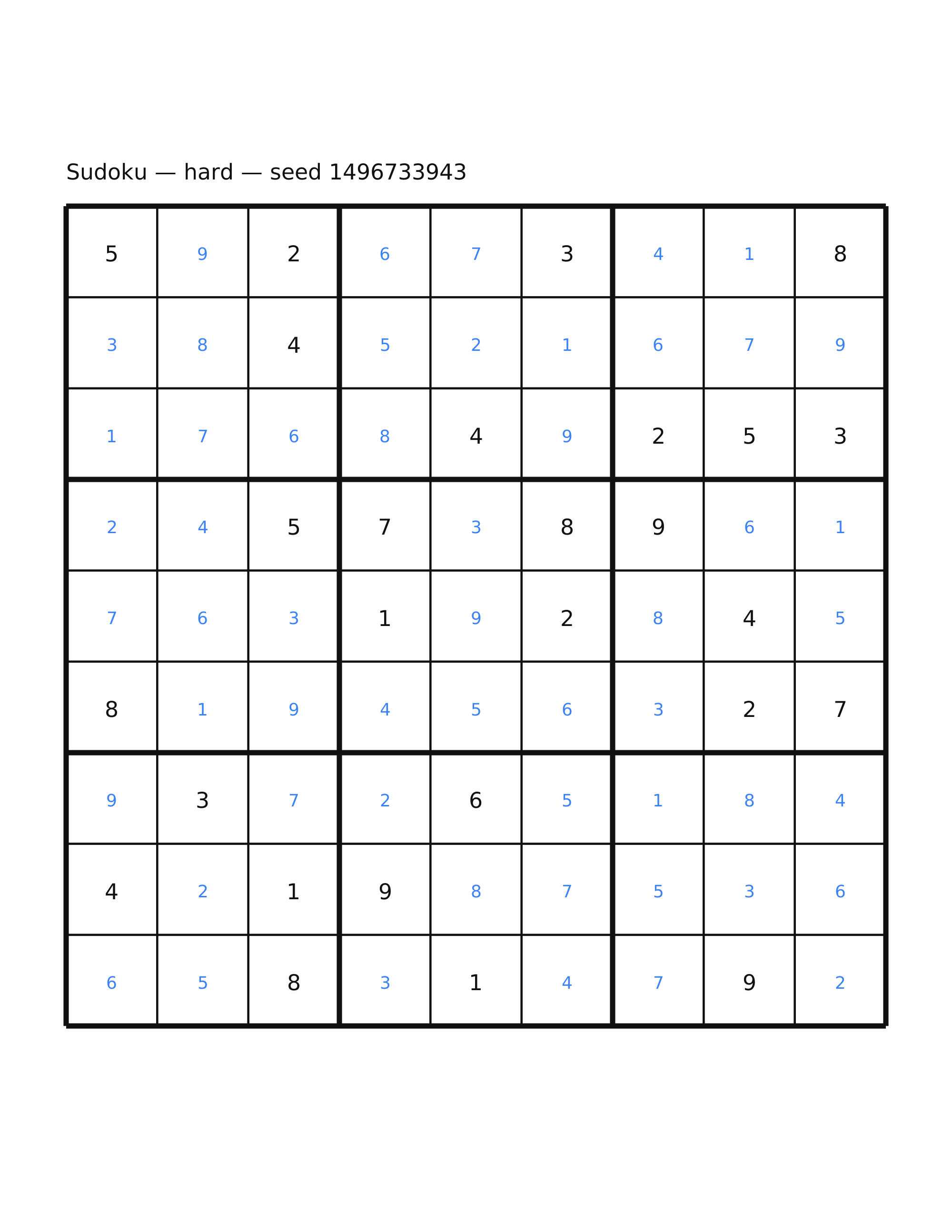 Sudoku — hard #55 — solution